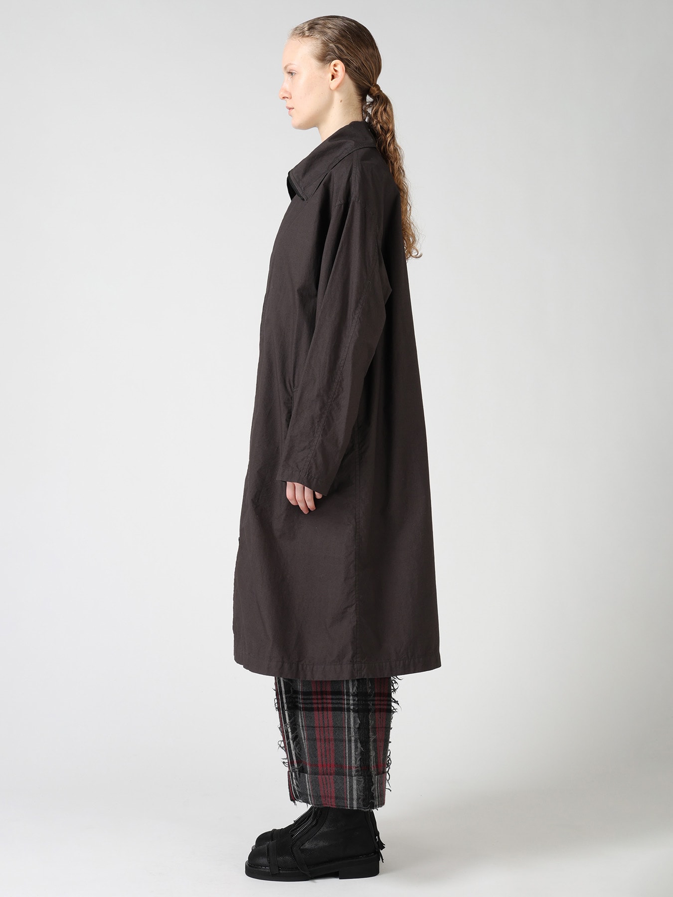 COTTON TYPEWRITER ZIPPER COAT