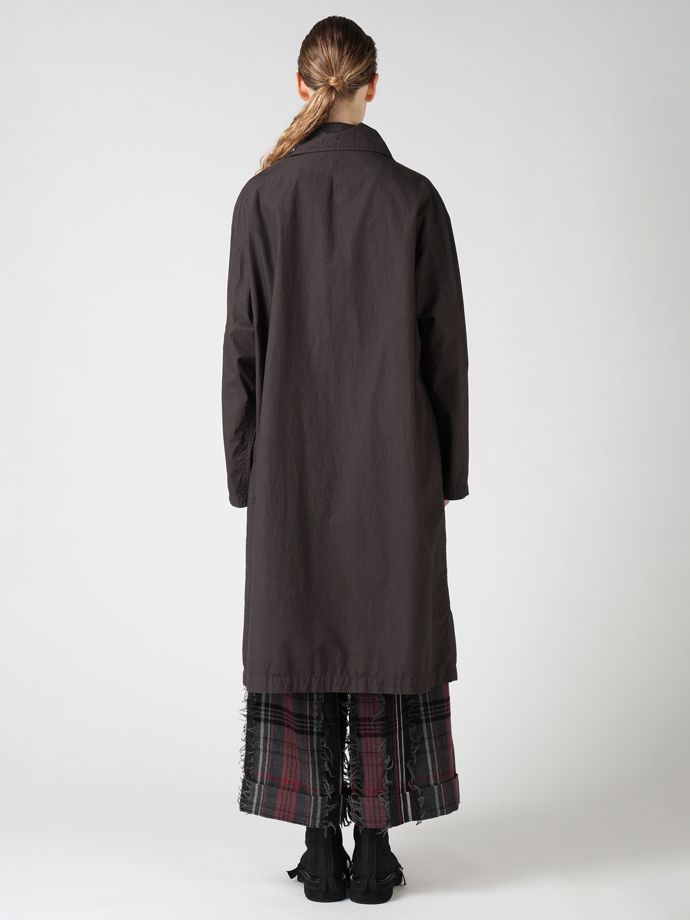 COTTON TYPEWRITER ZIPPER COAT