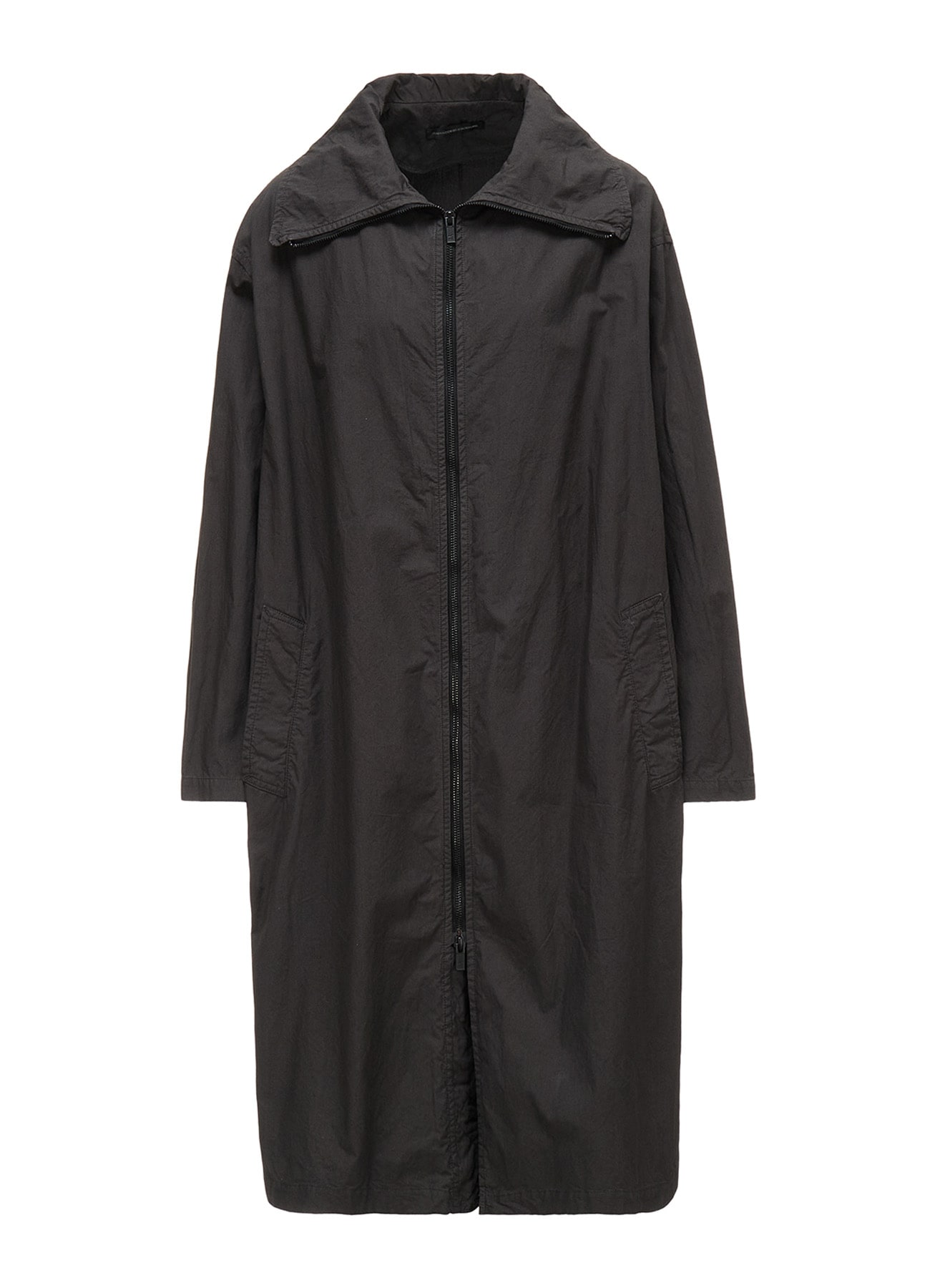 COTTON TYPEWRITER ZIPPER COAT