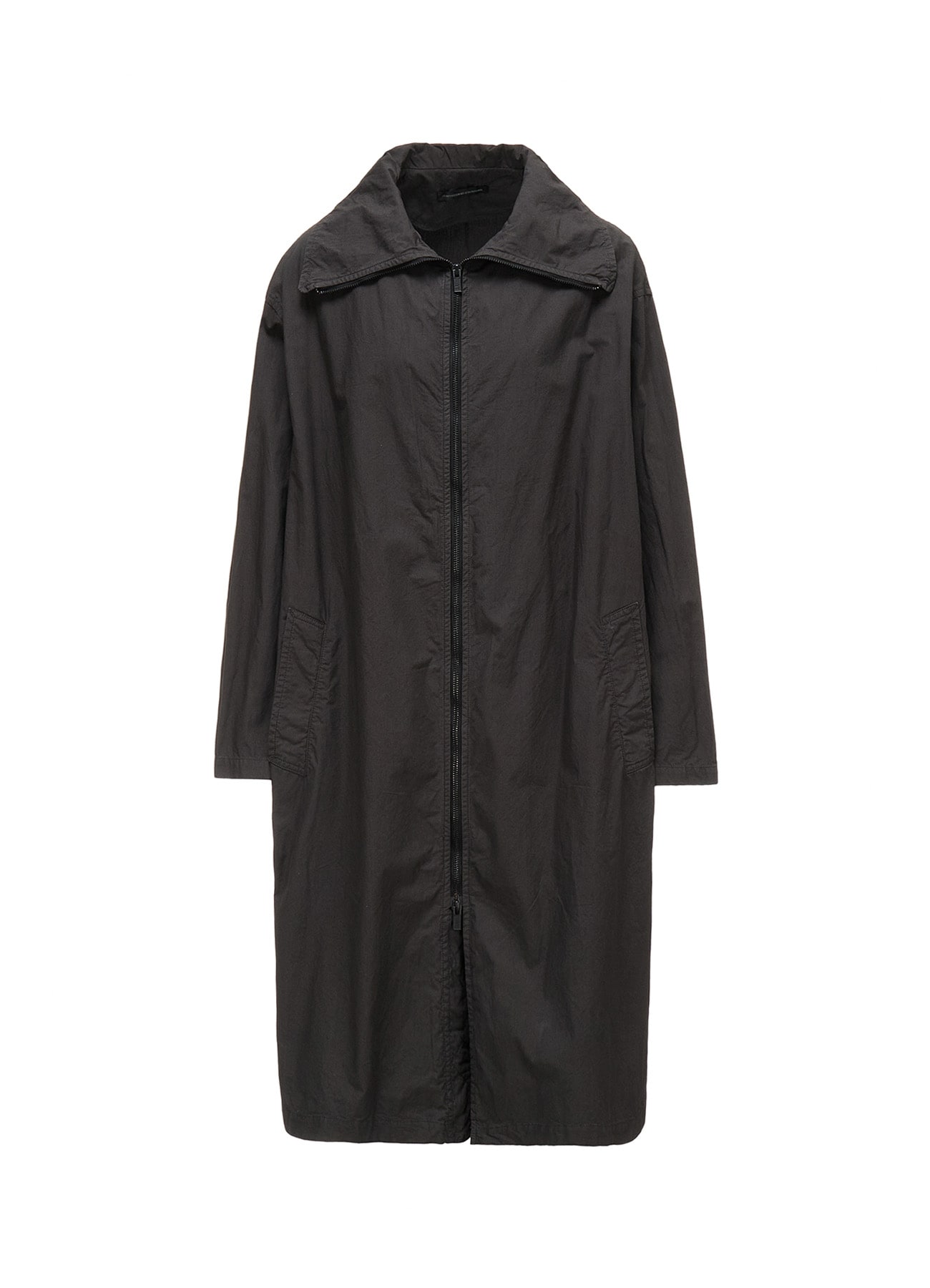 COTTON TYPEWRITER ZIPPER COAT