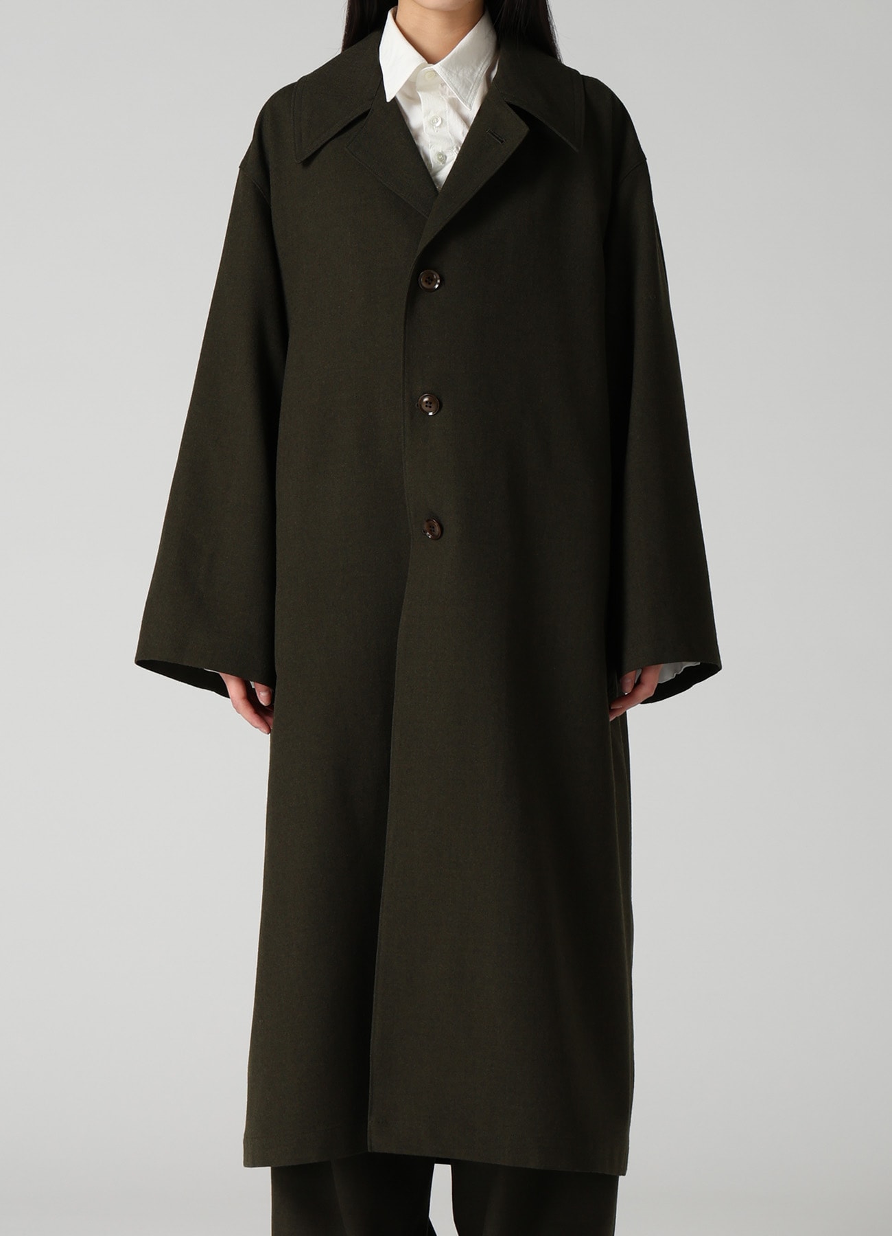 VINTAGE MILITARY SERGE GATHERED COAT