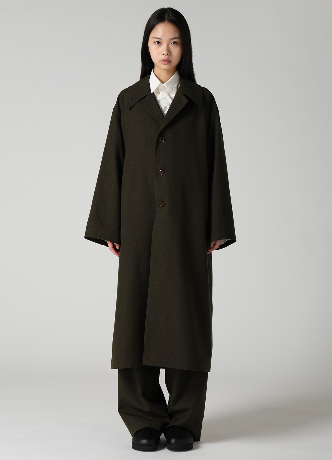VINTAGE MILITARY SERGE GATHERED COAT