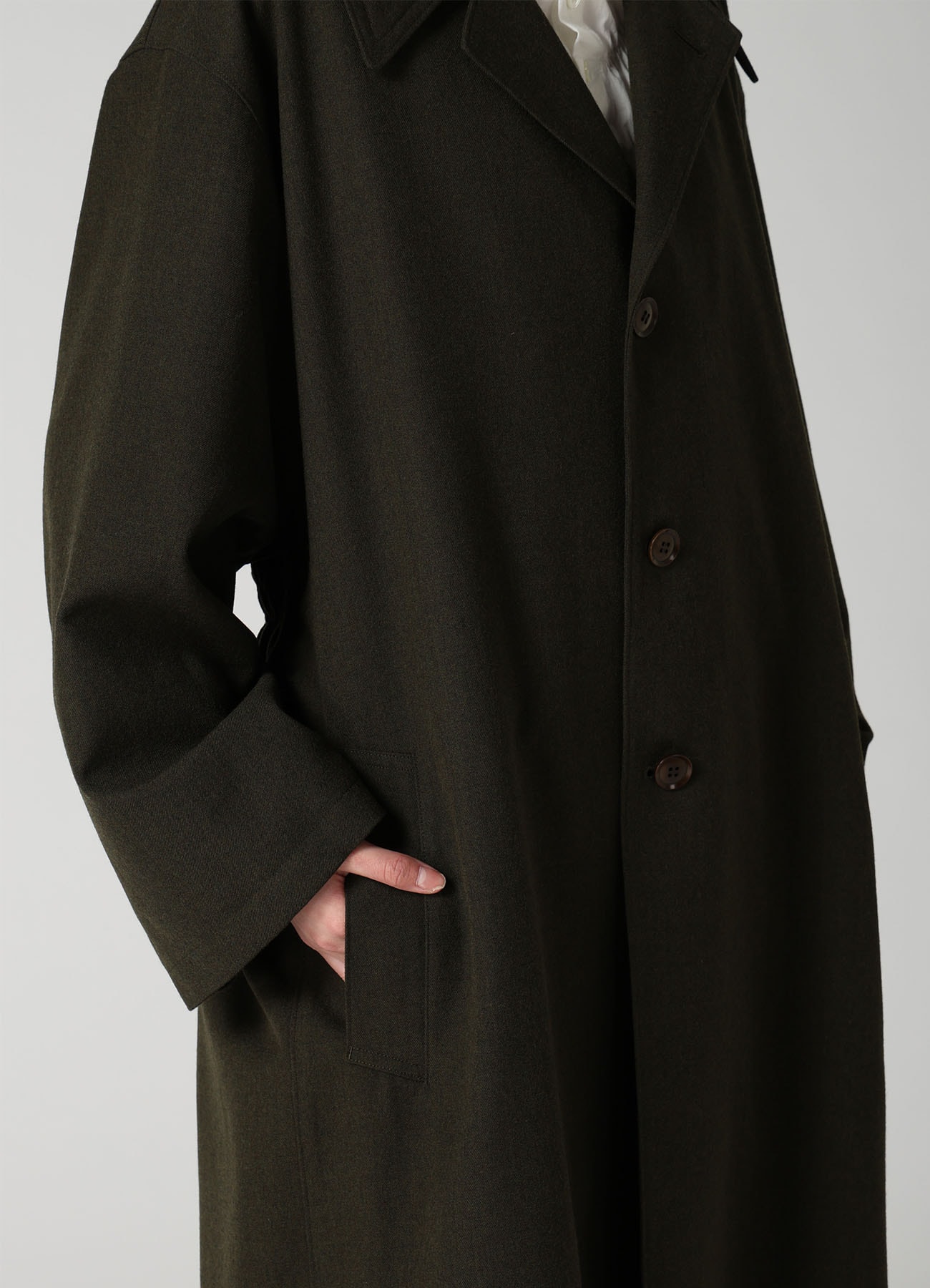 VINTAGE MILITARY SERGE GATHERED COAT