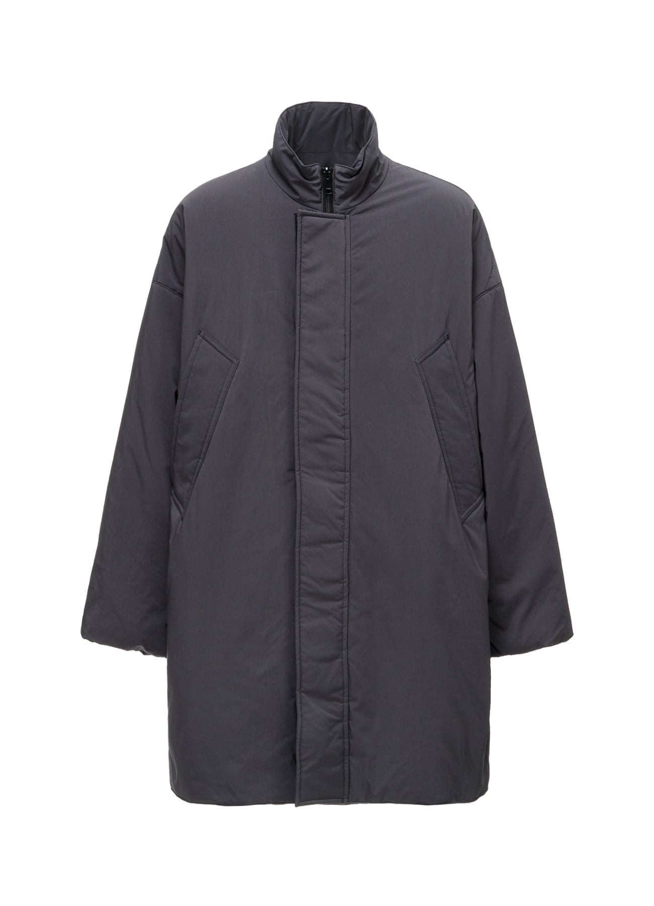 WOOL GABARDINE COLLARLESS JACKET(XS Black): Y's.｜THE SHOP