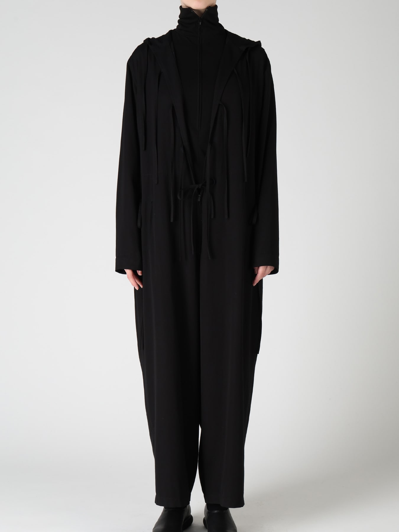 VISCOSE/TRIACETATE BLEND HOODIE OVERALLS