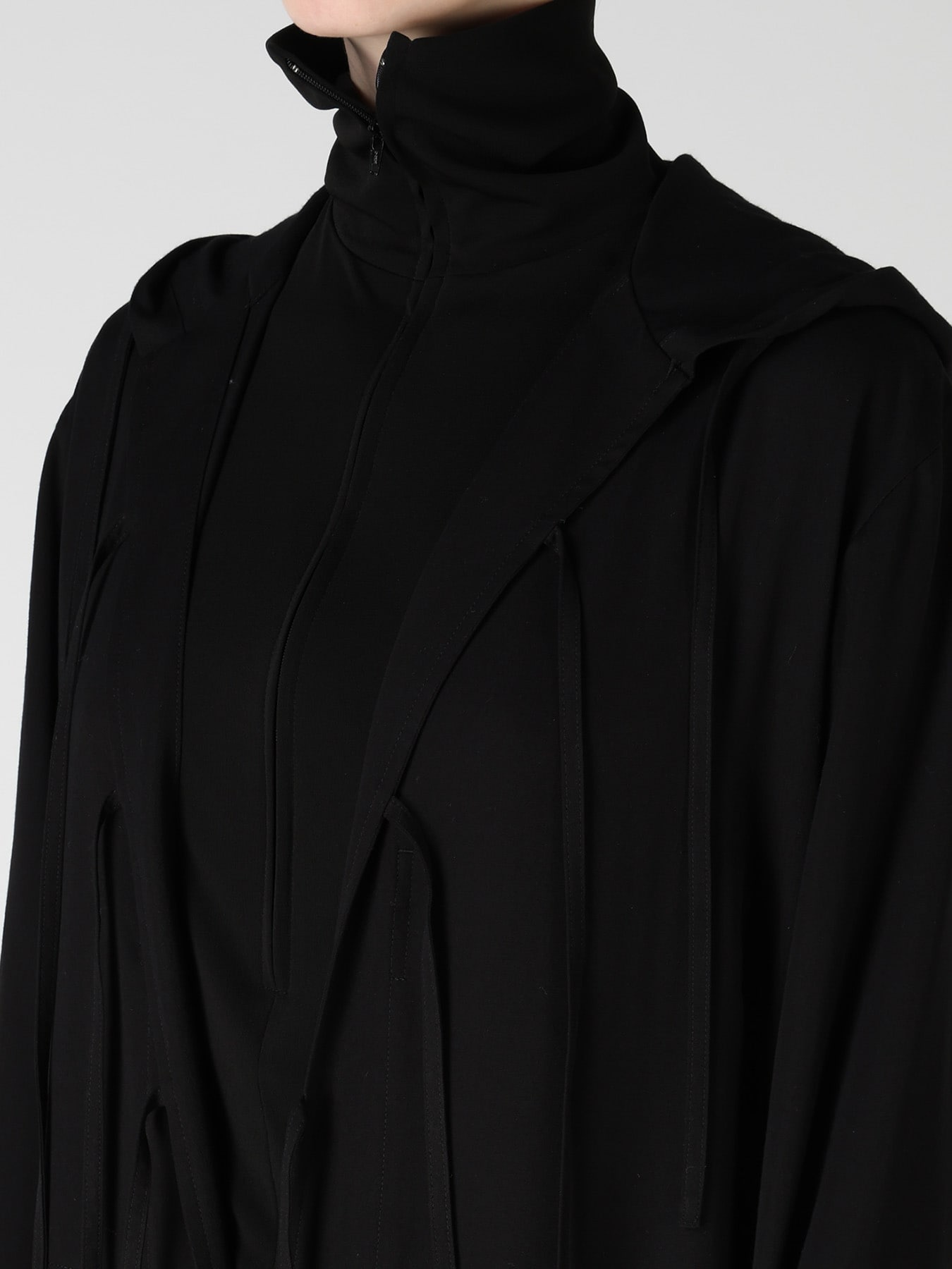 VISCOSE/TRIACETATE BLEND HOODIE OVERALLS