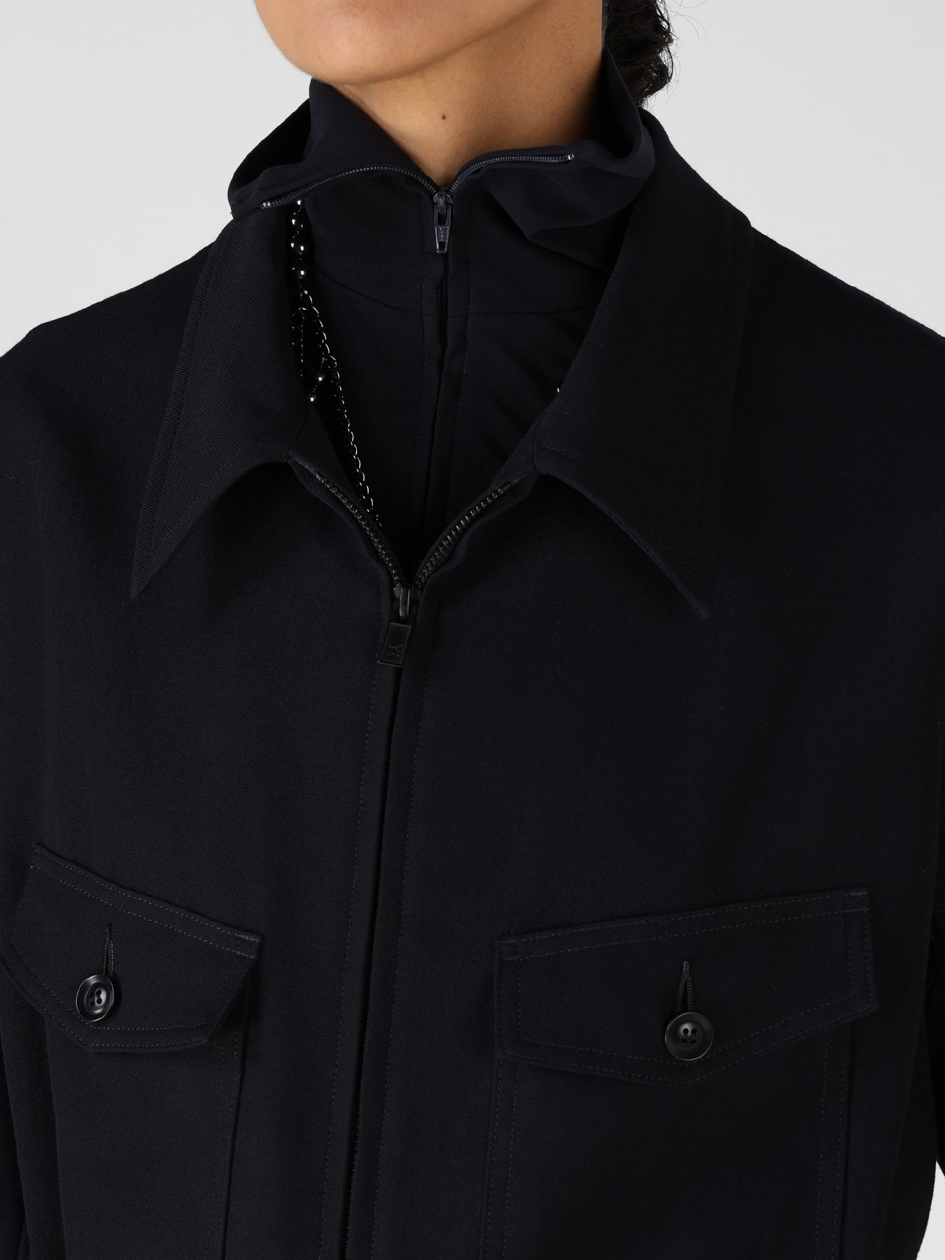 WOOL GABARDINE MILITARY OVERALLS