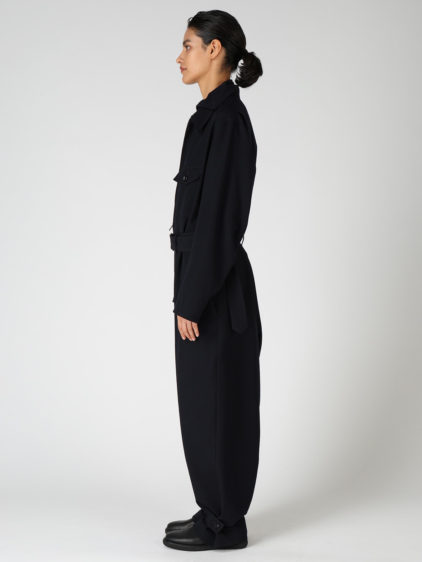 WOOL GABARDINE MILITARY OVERALLS