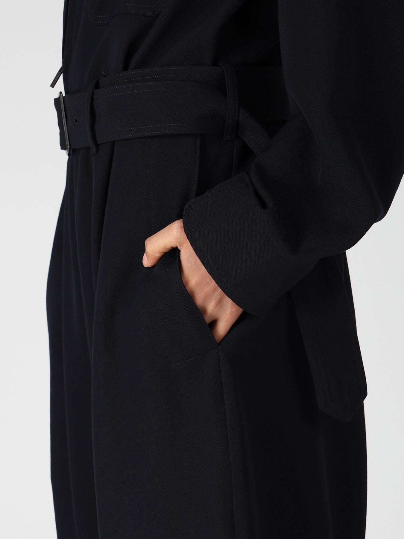 WOOL GABARDINE MILITARY OVERALLS