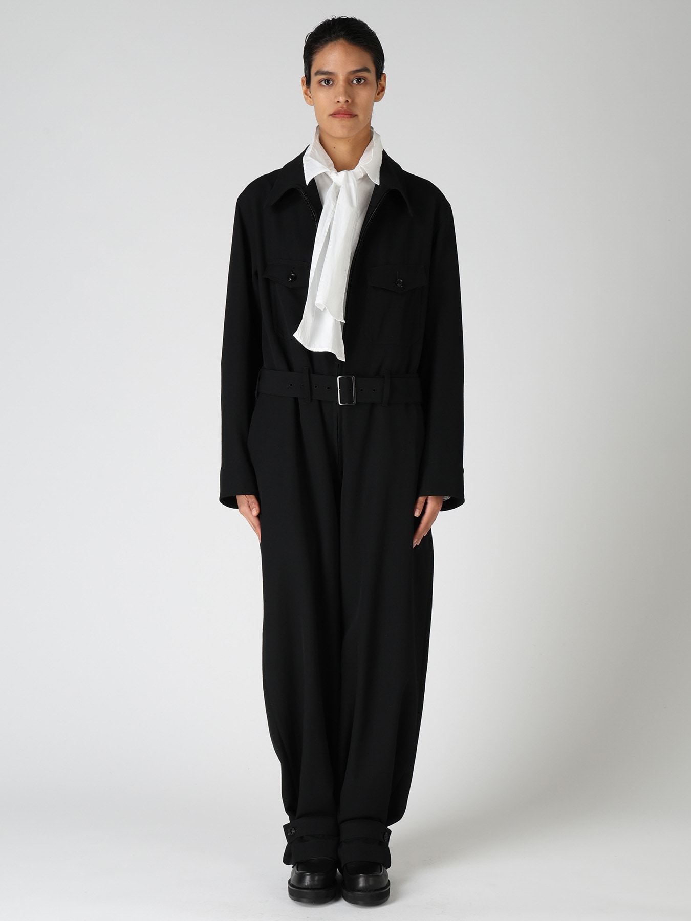 WOOL GABARDINE MILITARY OVERALLS