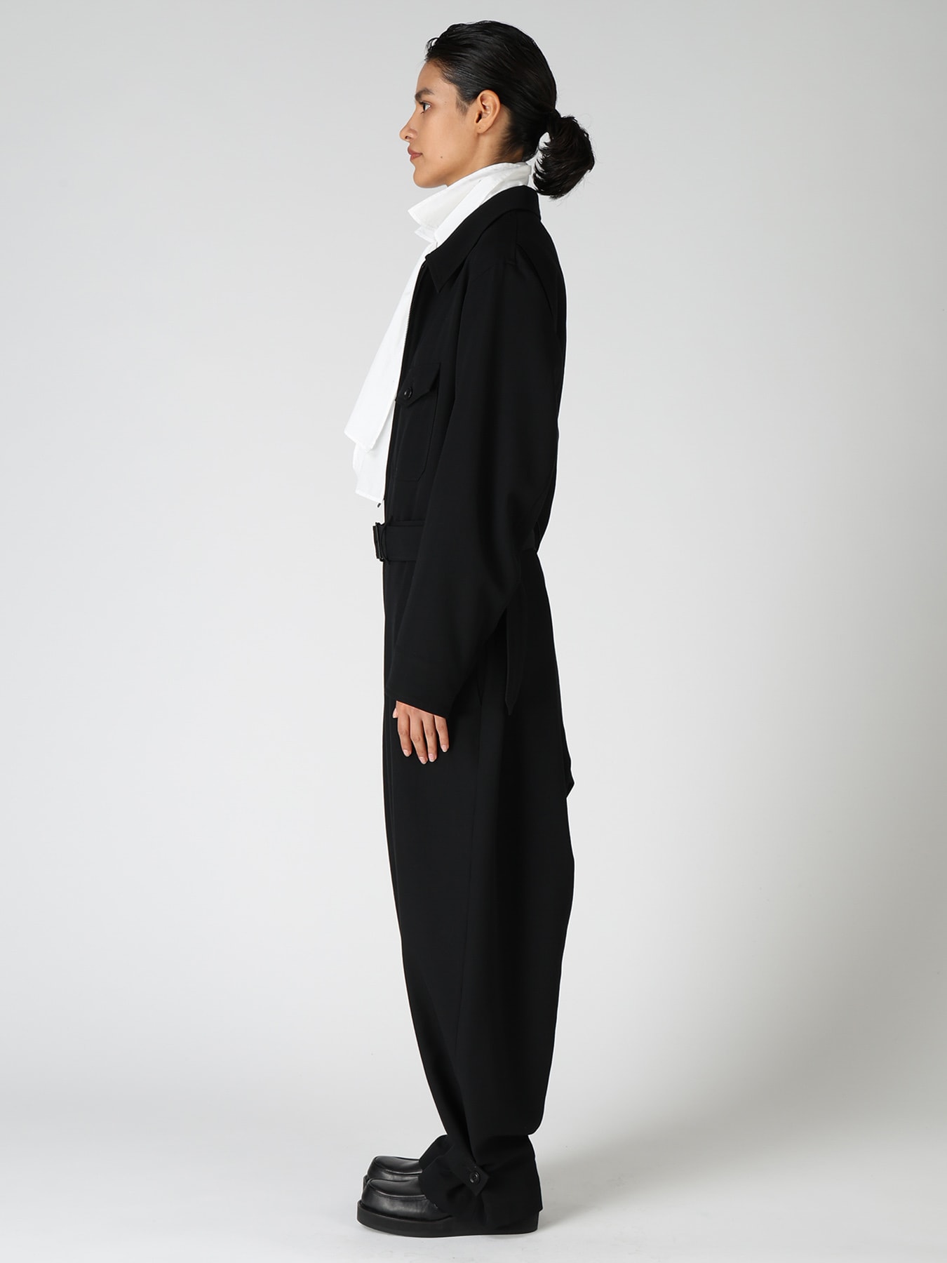 WOOL GABARDINE MILITARY OVERALLS