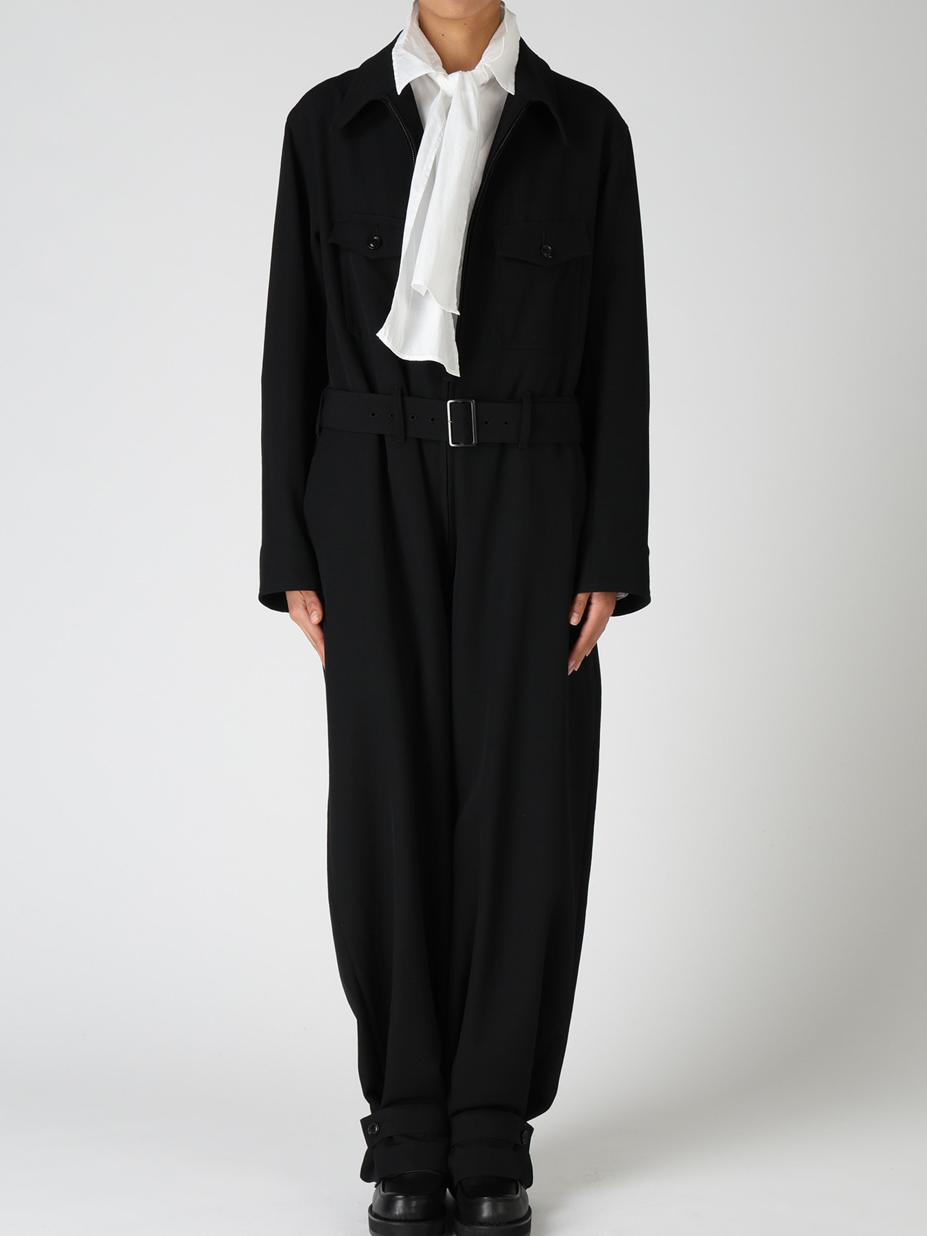 WOOL GABARDINE MILITARY OVERALLS