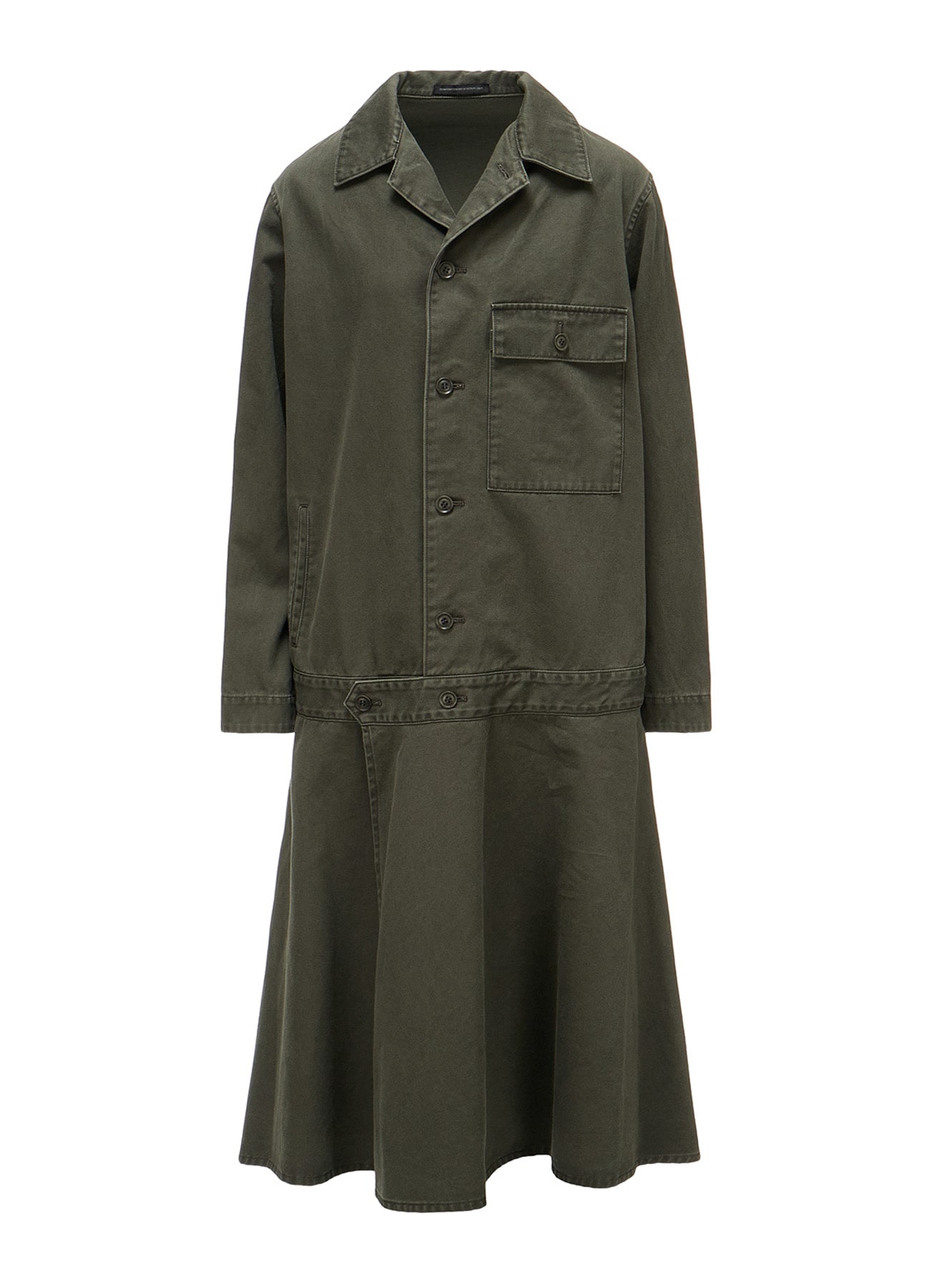 COTTON CHINO CLOTH BLOUSON DRESS