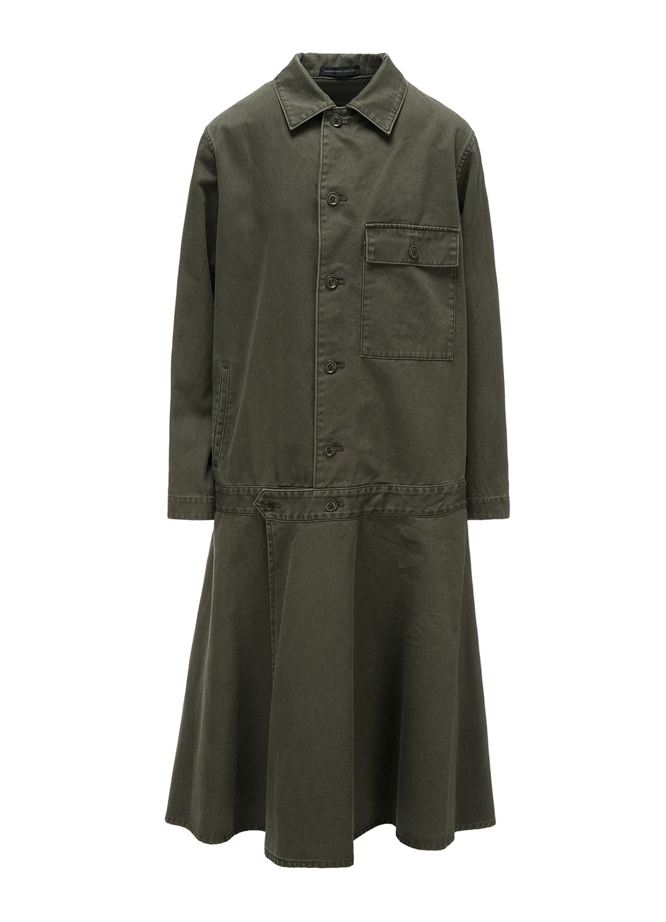 COTTON CHINO CLOTH BLOUSON DRESS
