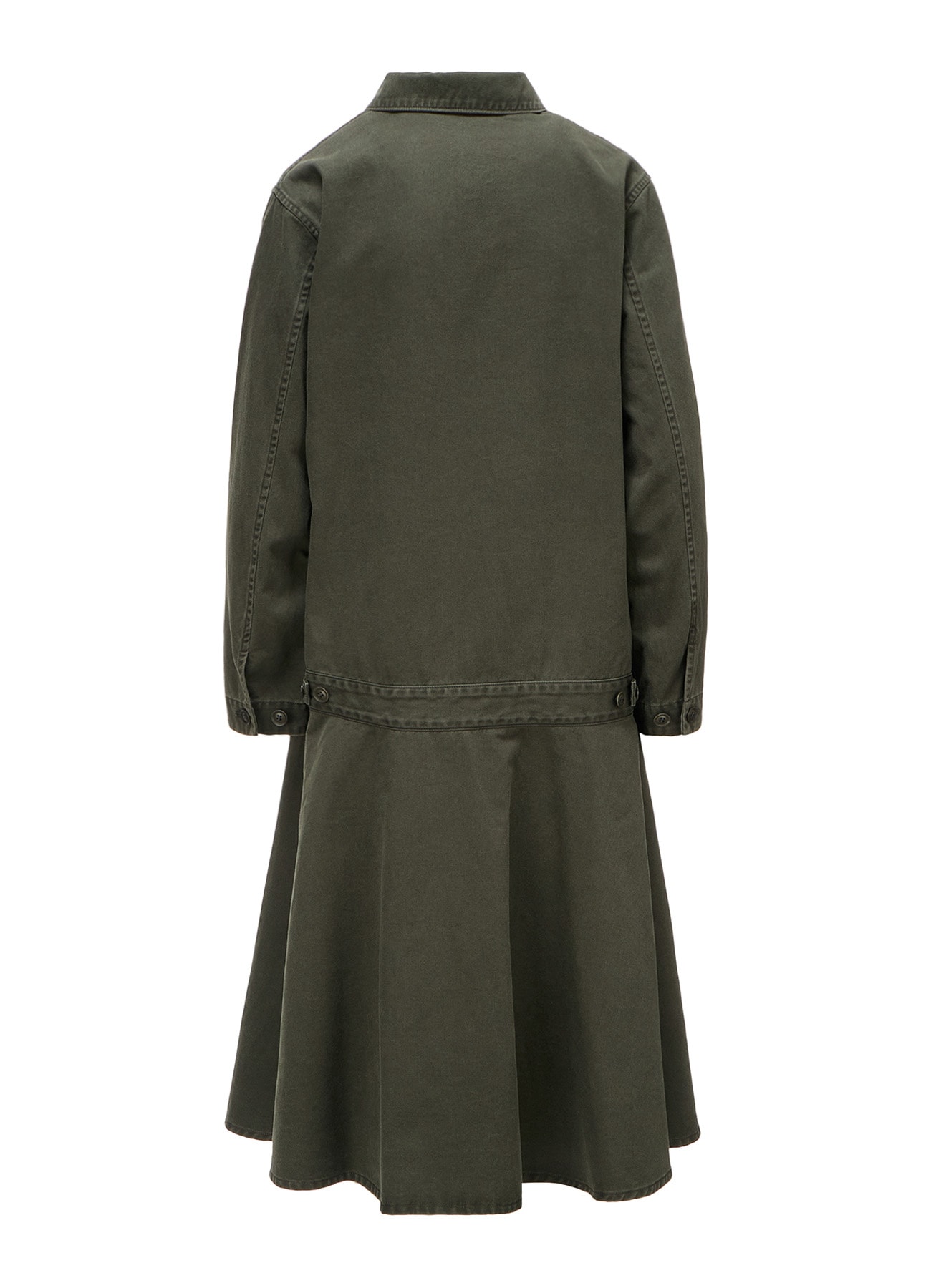 COTTON CHINO CLOTH BLOUSON DRESS
