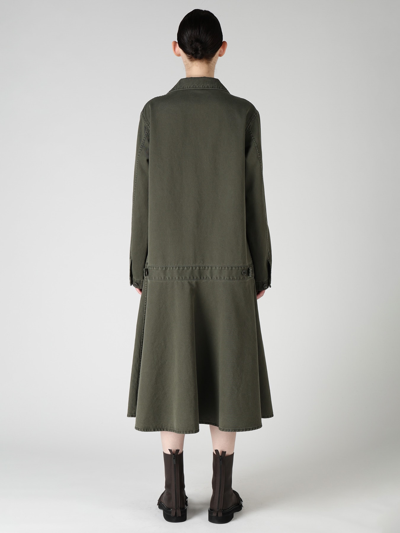 COTTON CHINO CLOTH BLOUSON DRESS