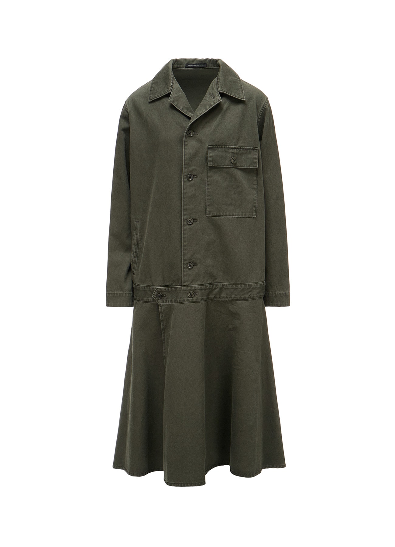COTTON CHINO CLOTH BLOUSON DRESS