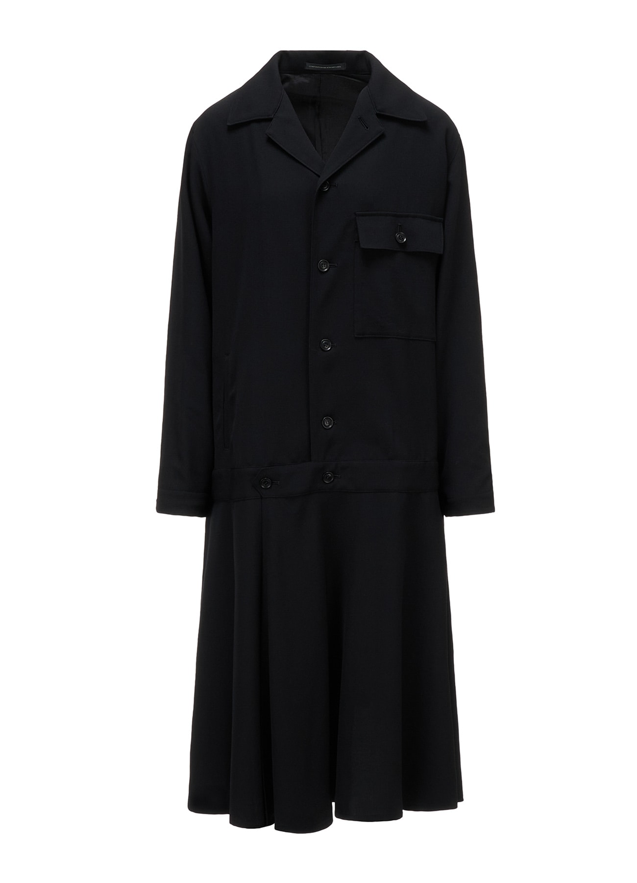 WOOL SERGE BLOUSON DRESS