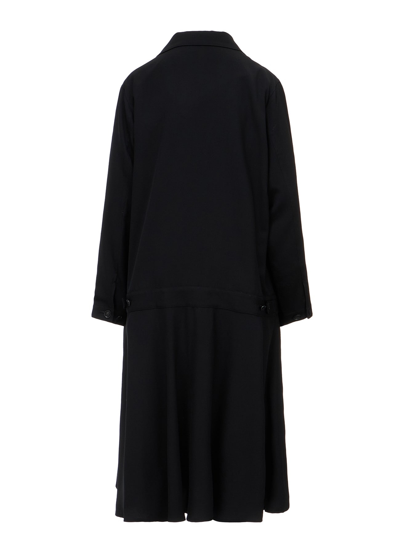 WOOL SERGE BLOUSON DRESS