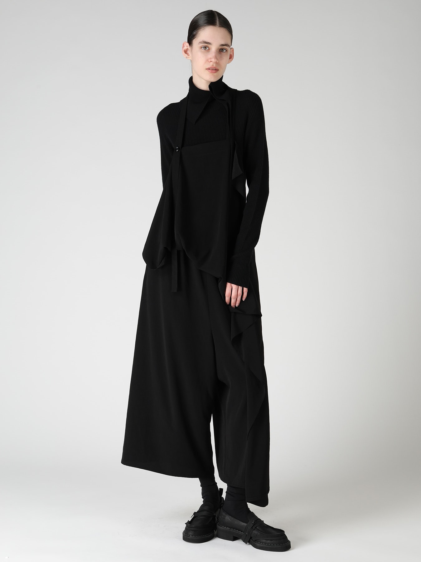 TA/PE CREPE DE CHINE APRON DRESS