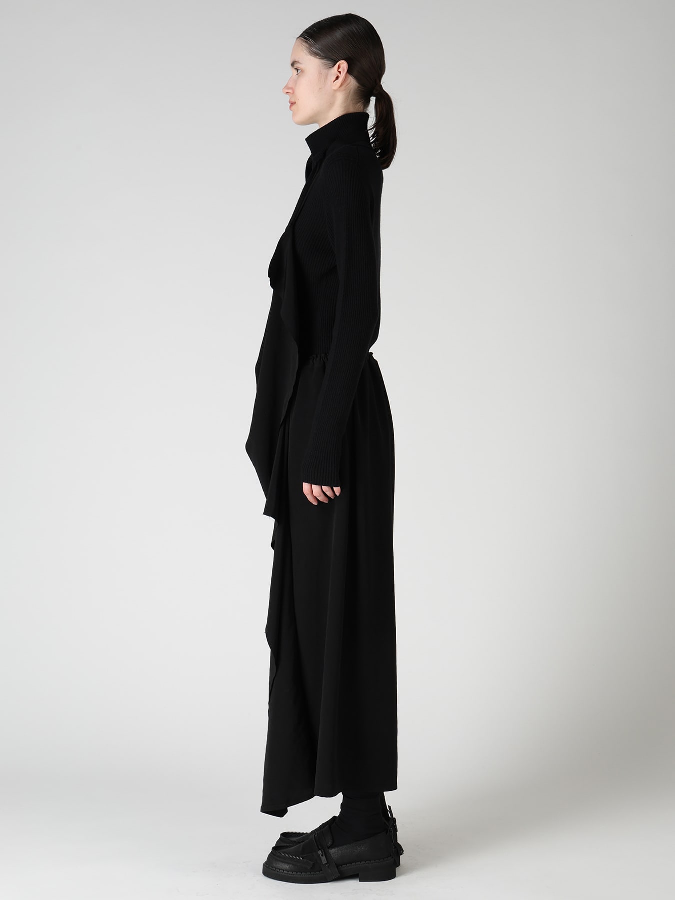 TA/PE CREPE DE CHINE APRON DRESS
