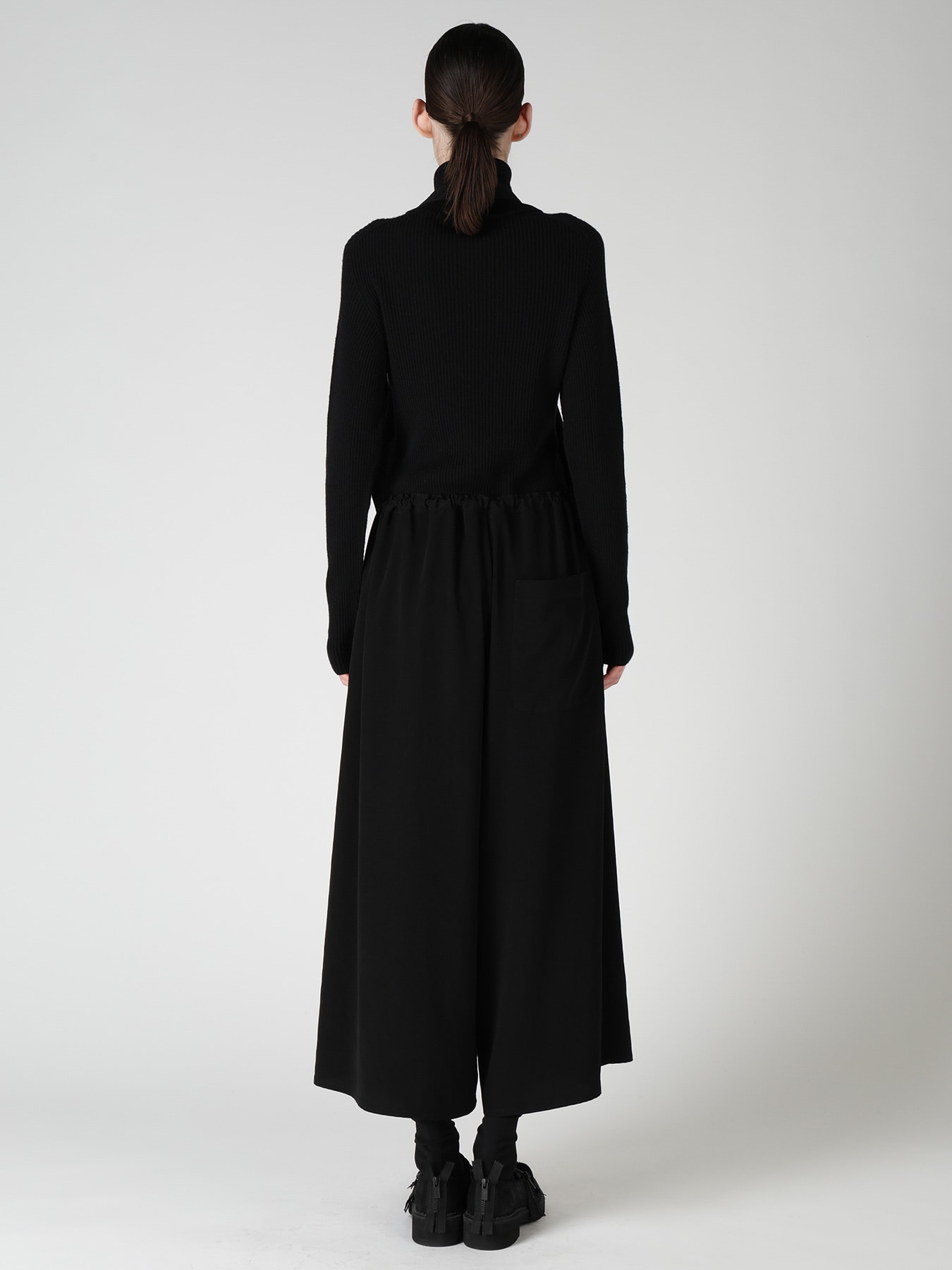 TA/PE CREPE DE CHINE APRON DRESS