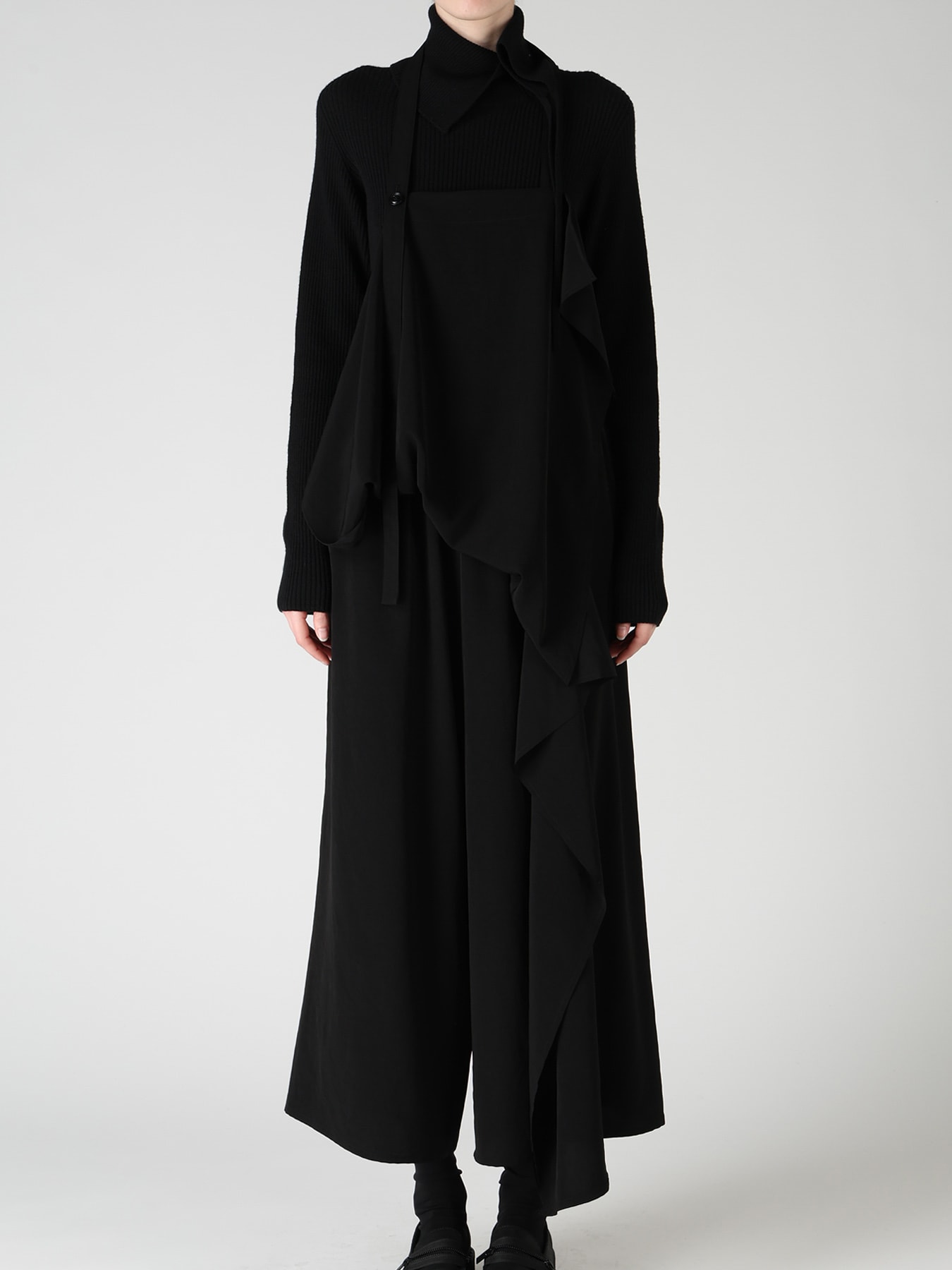 TA/PE CREPE DE CHINE APRON DRESS