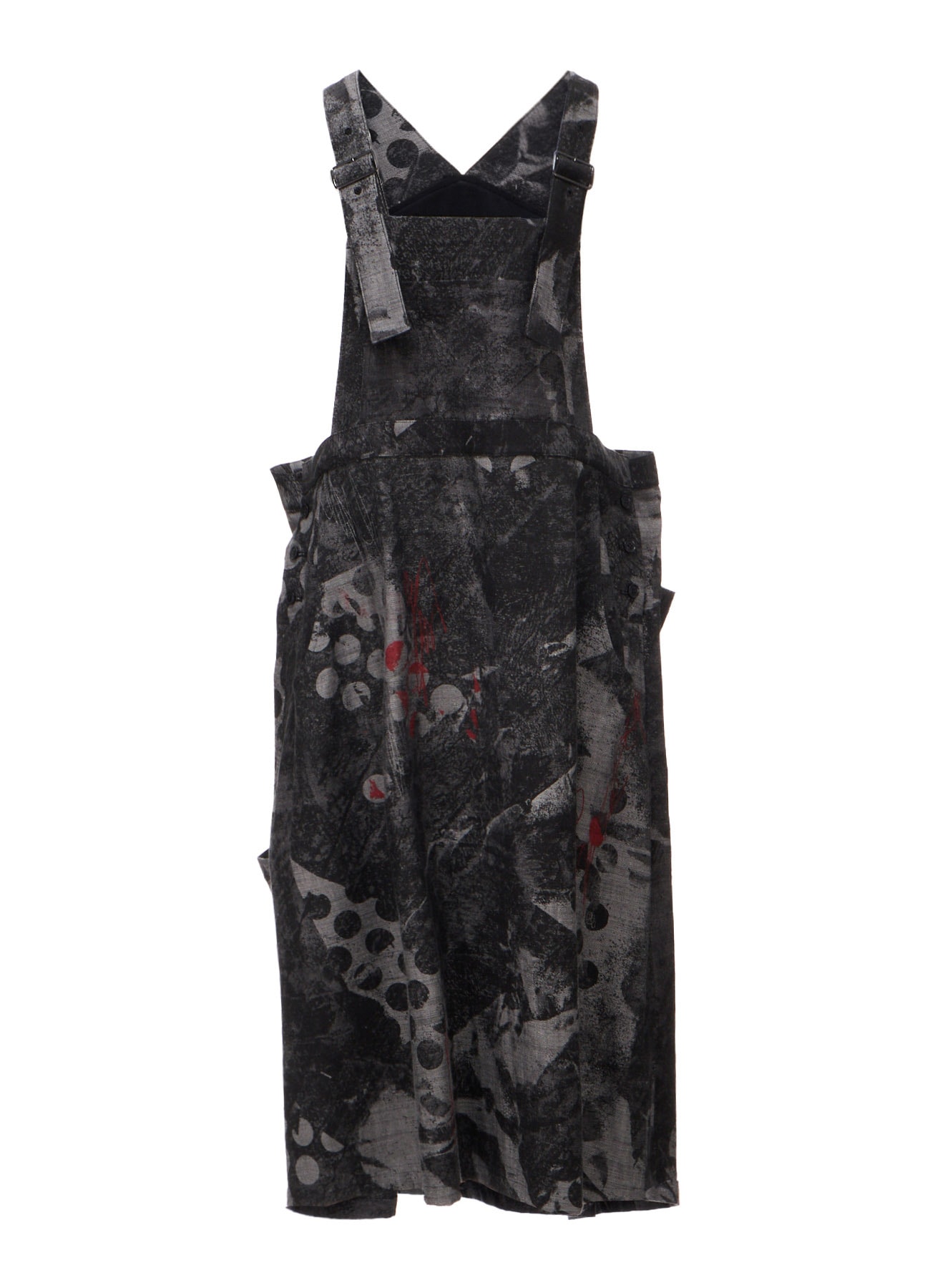 8OZ CRUNCH DOT PRINT SALOPETTE DRESS