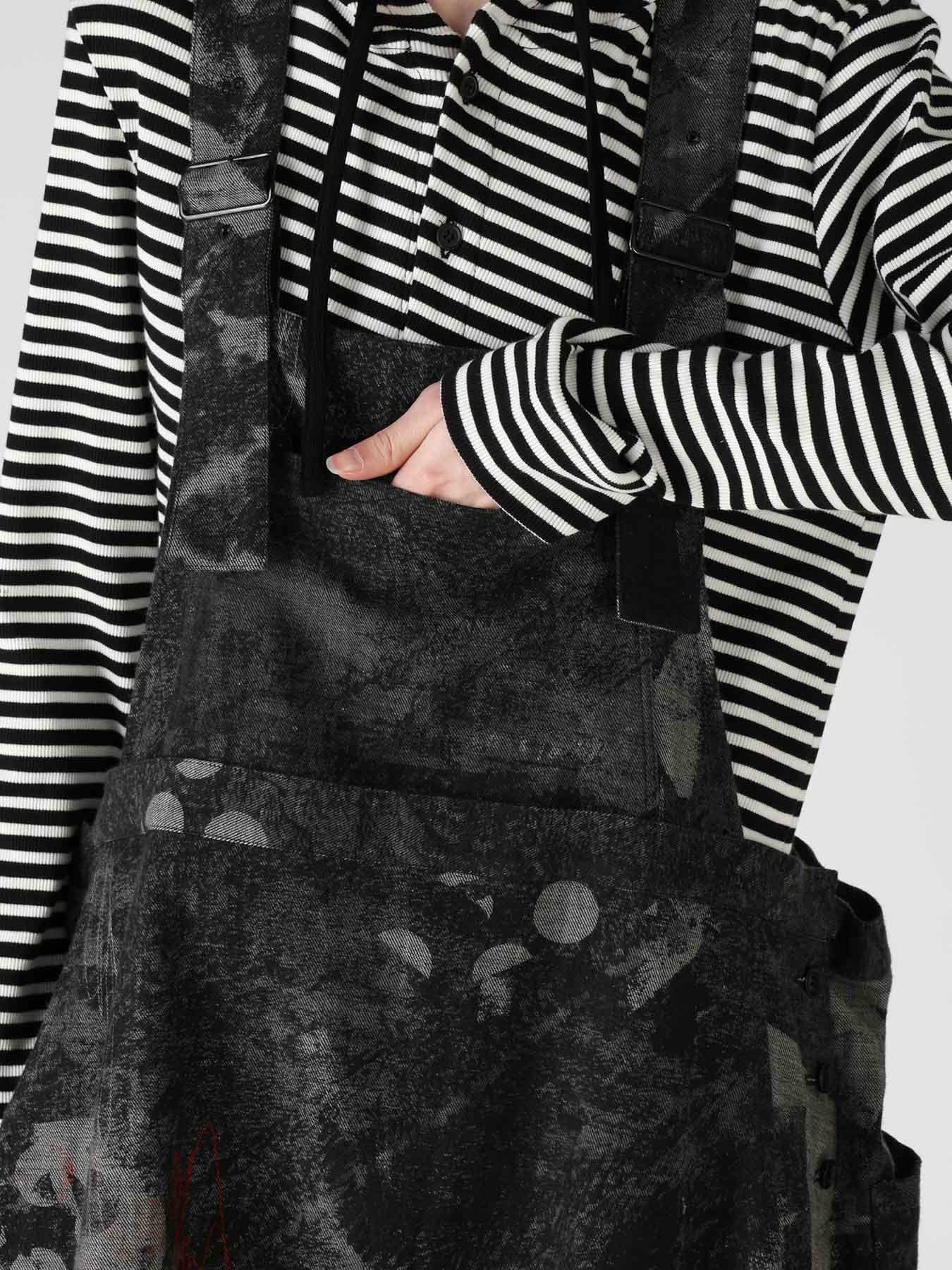 8OZ CRUNCH DOT PRINT SALOPETTE DRESS