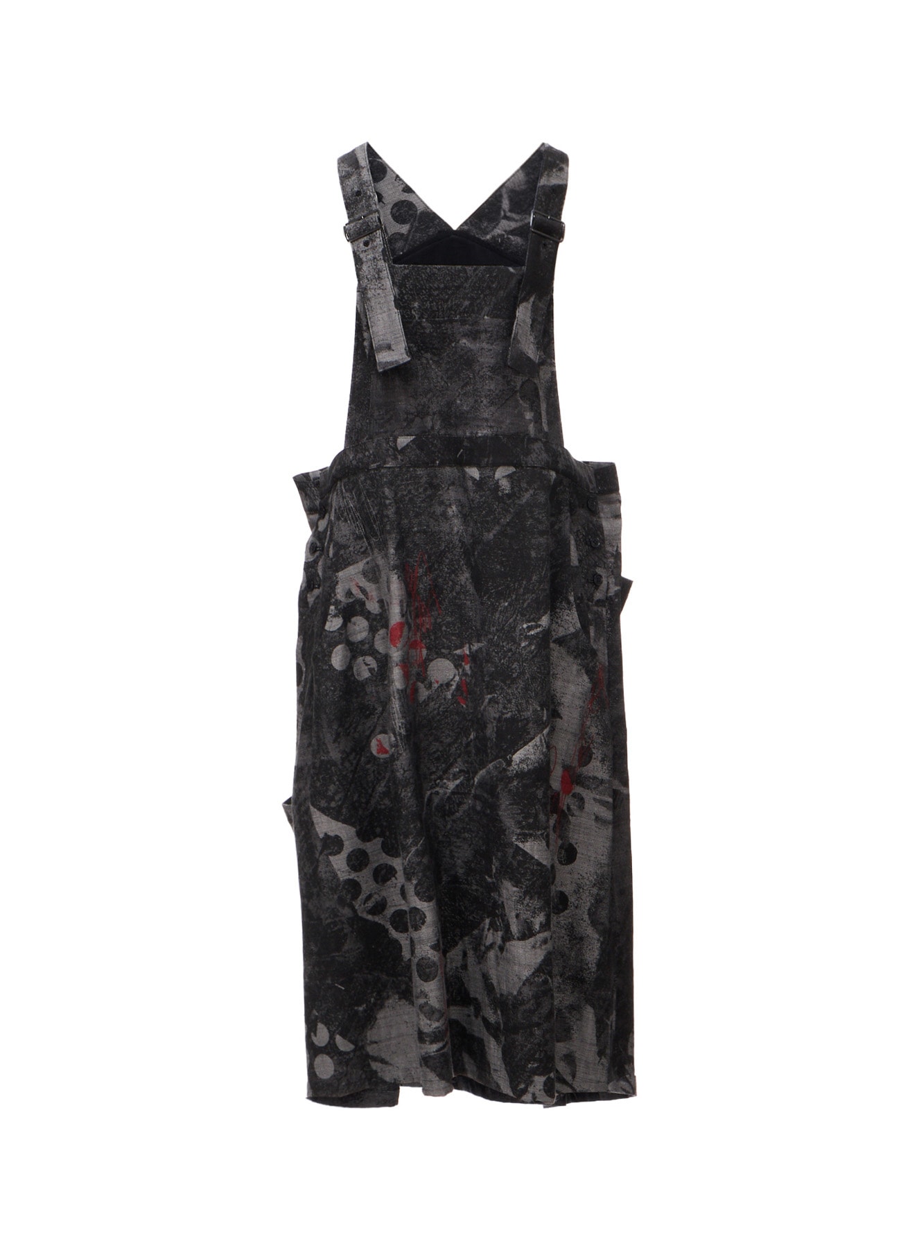8OZ CRUNCH DOT PRINT SALOPETTE DRESS