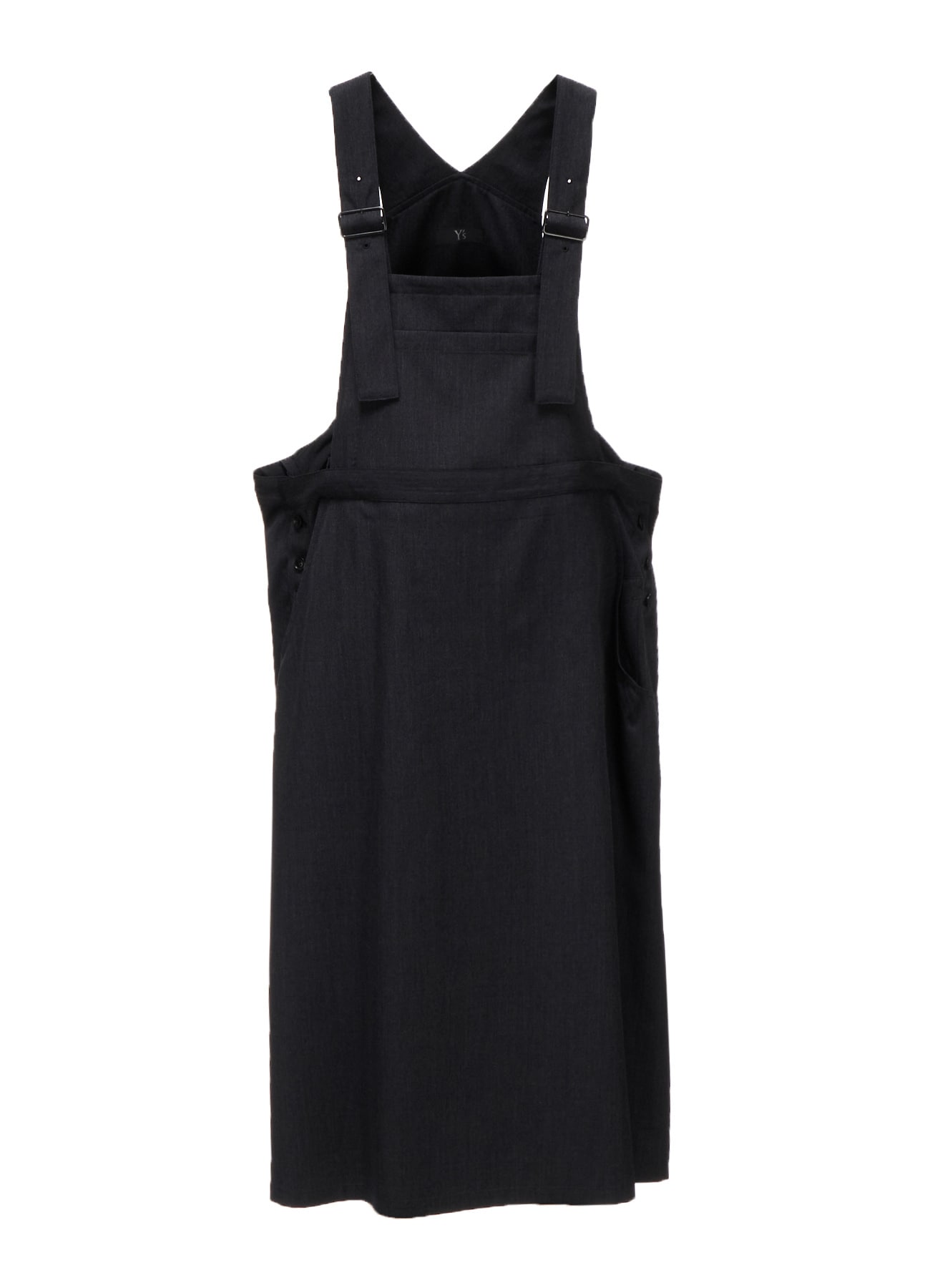 WOOL GABARDINE SALOPETTE DRESS