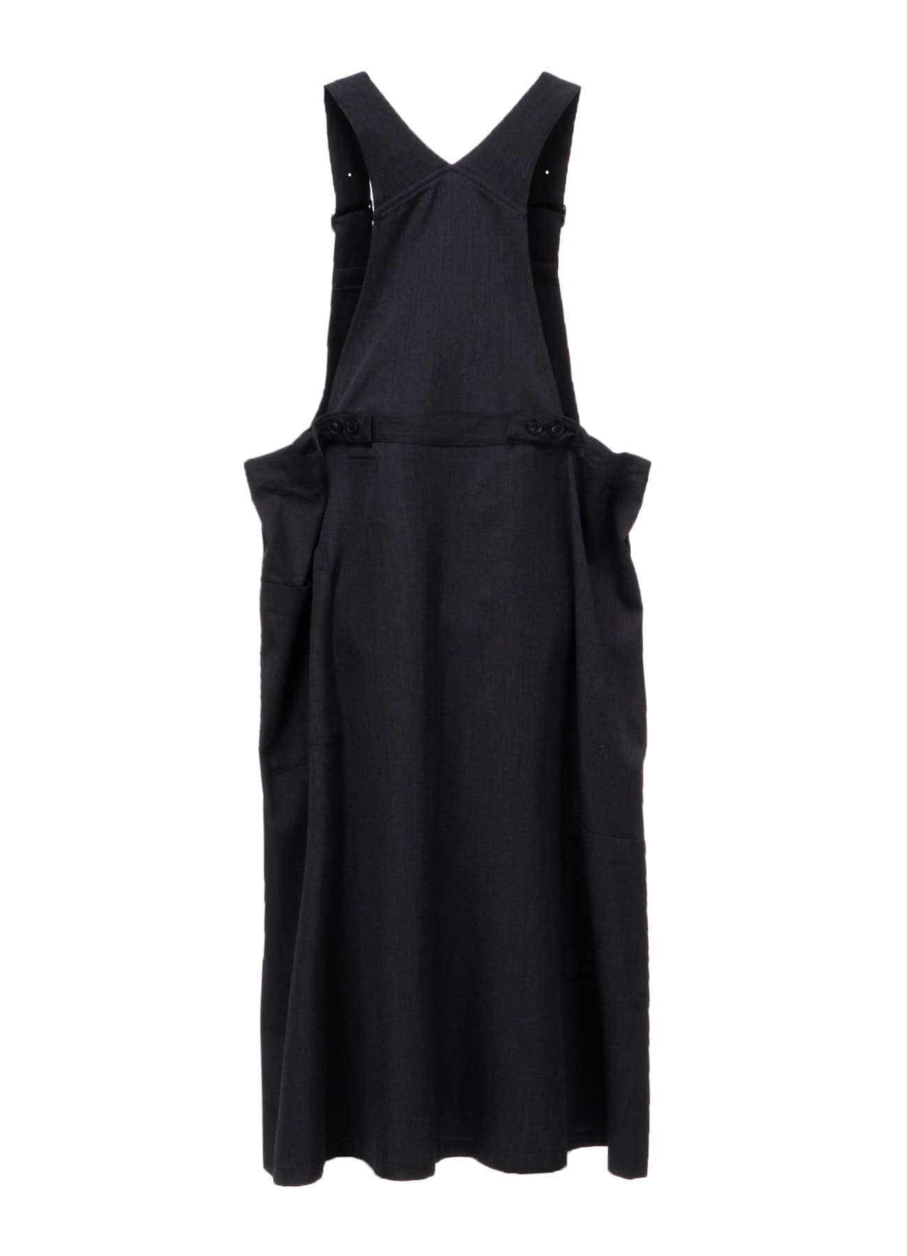WOOL GABARDINE SALOPETTE DRESS