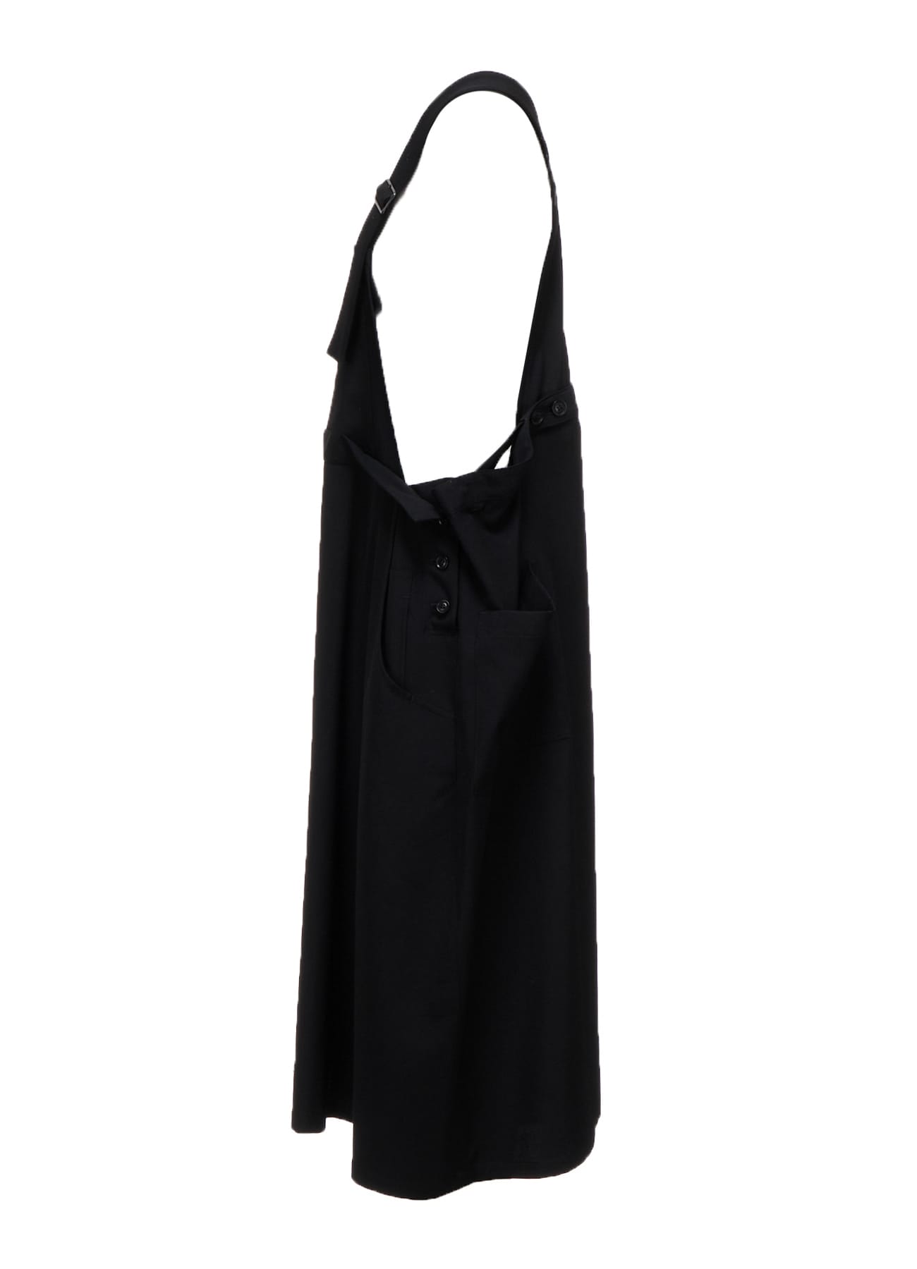 WOOL GABARDINE SALOPETTE DRESS