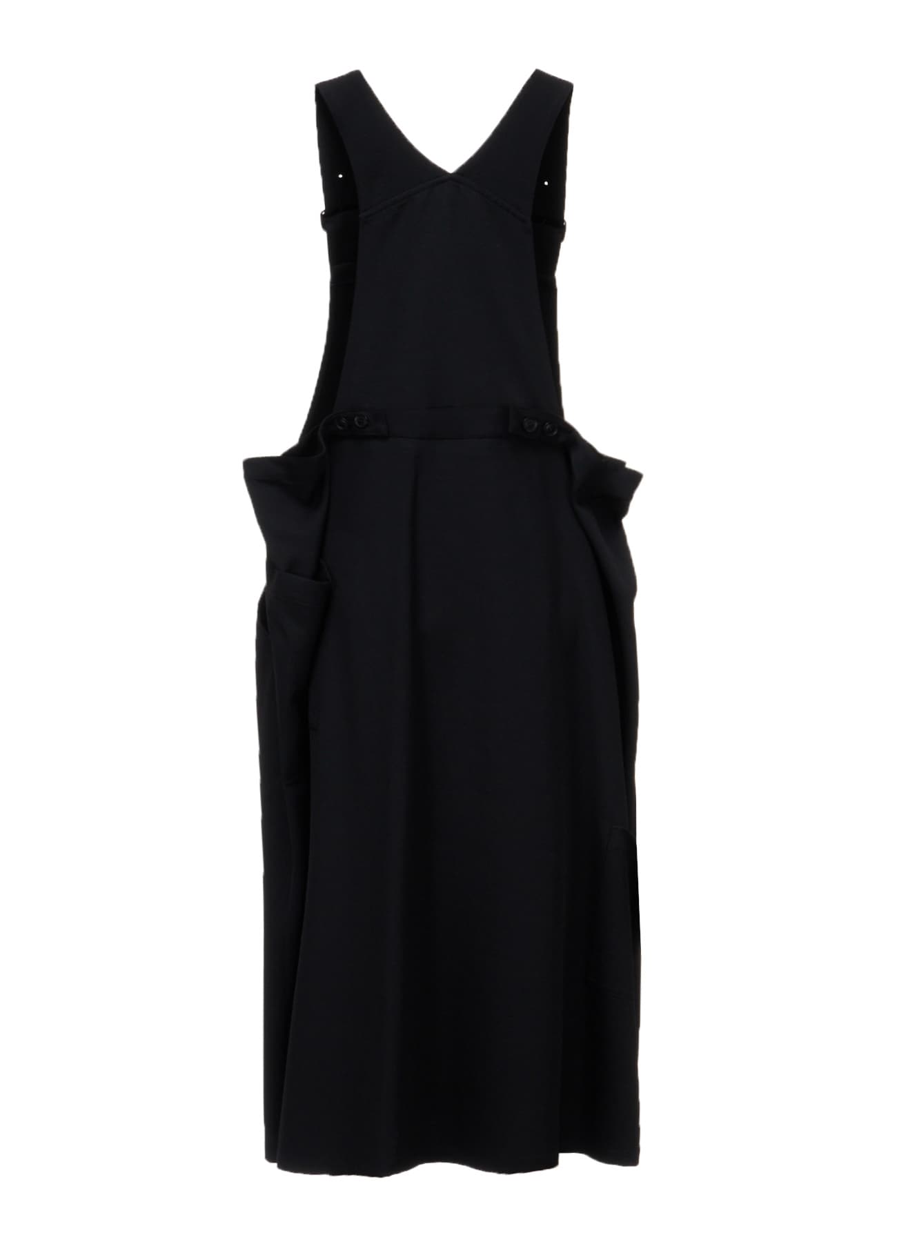 WOOL GABARDINE SALOPETTE DRESS