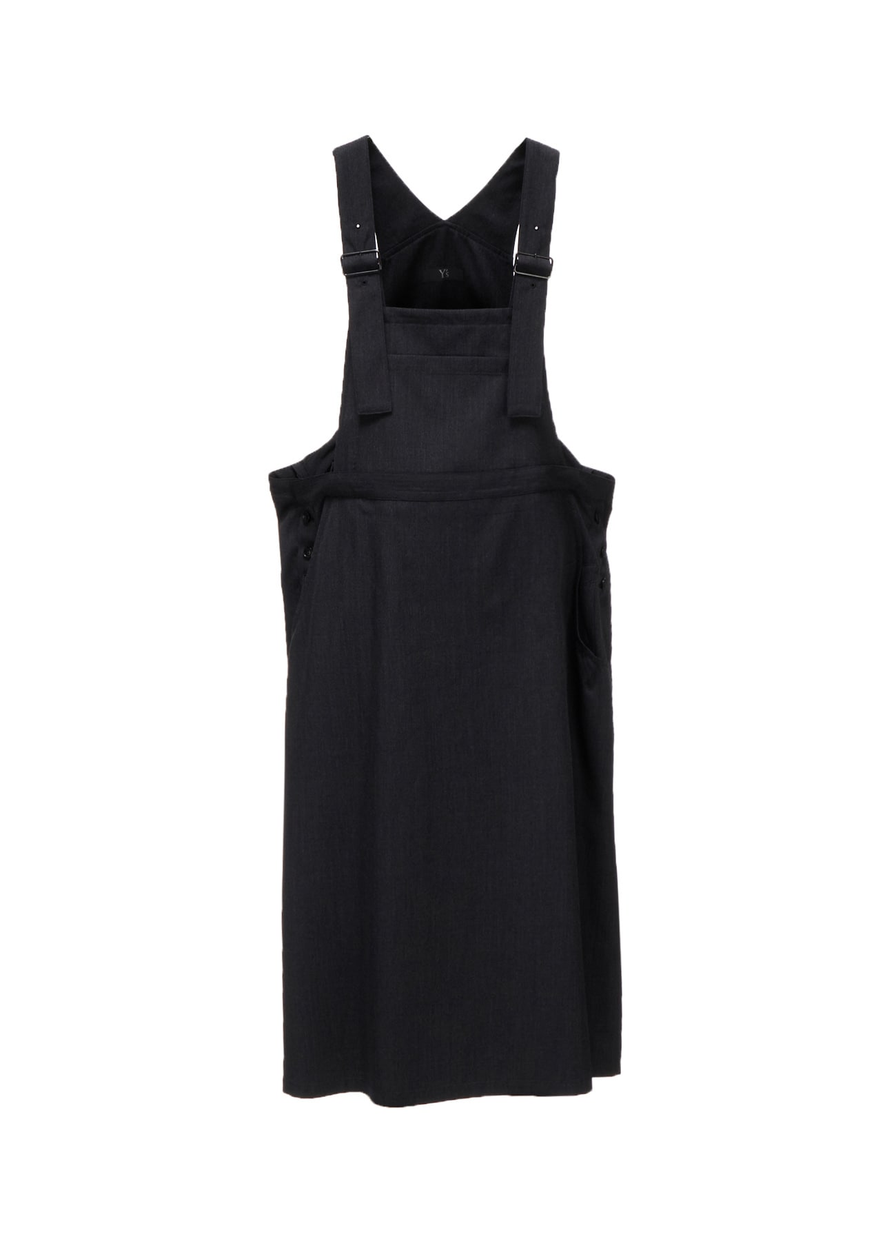 WOOL GABARDINE SALOPETTE DRESS