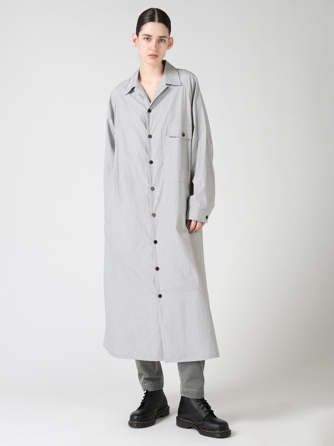 "I WANT TO SEE" OPEN COLLAR DRESS