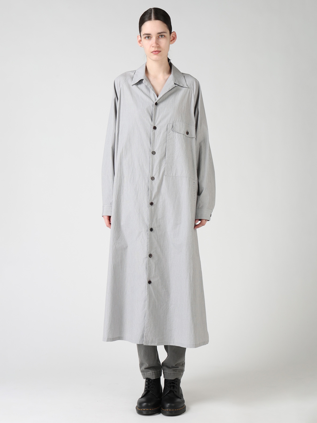 "I WANT TO SEE" OPEN COLLAR DRESS
