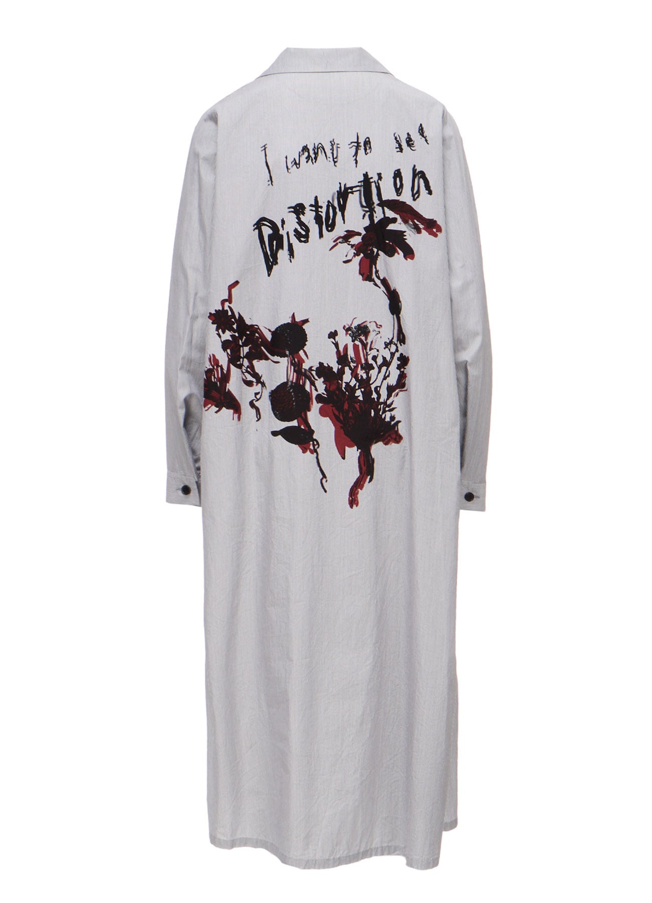 "I WANT TO SEE" OPEN COLLAR DRESS