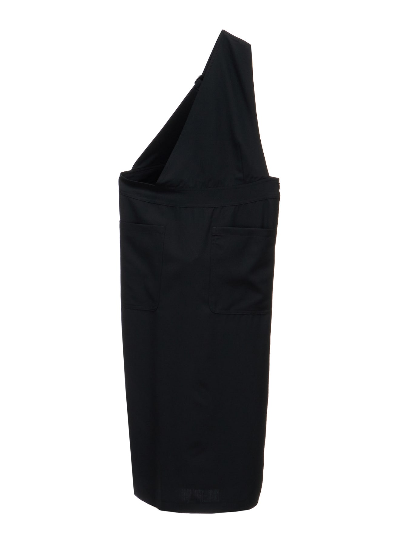 WOOL GABARDINE APRON DRESS