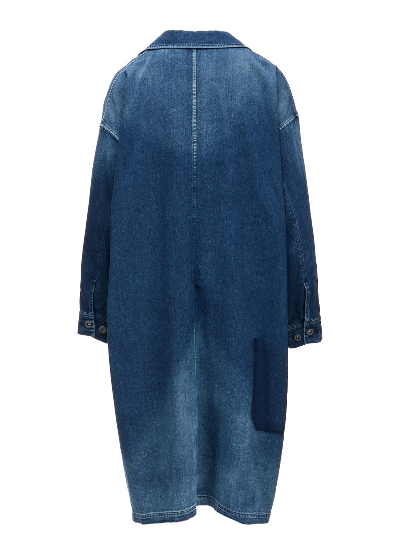 SPOTTED DENIM 5-POCKET DRESS