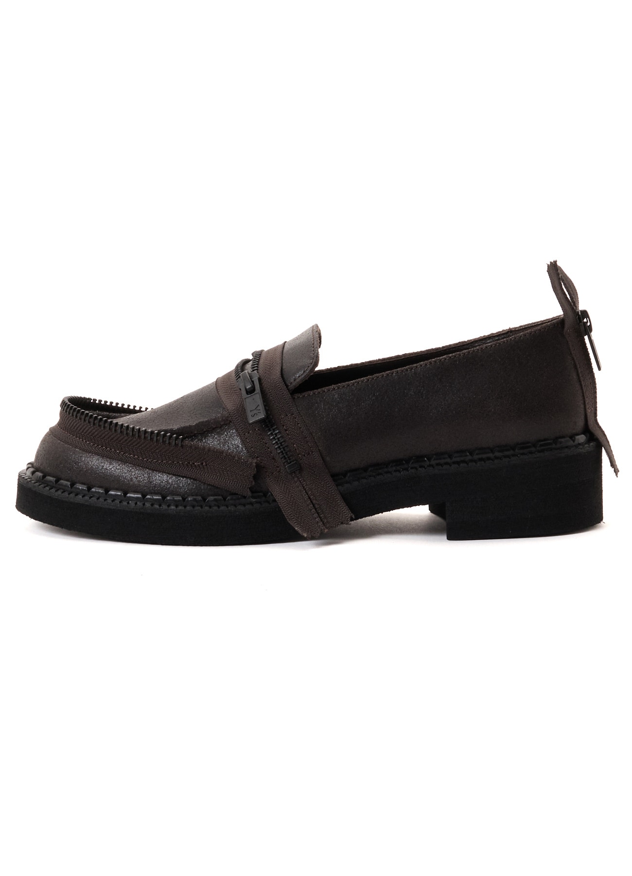 VINTAGE LEATHER ZIP LOAFERS