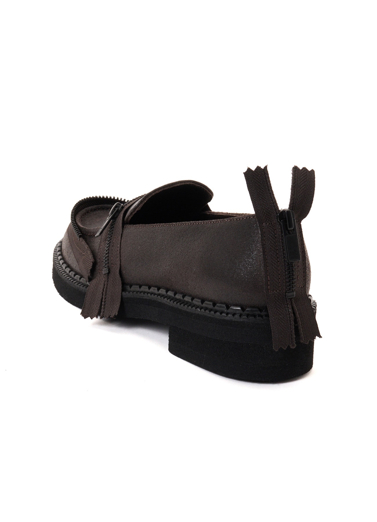 VINTAGE LEATHER ZIP LOAFERS