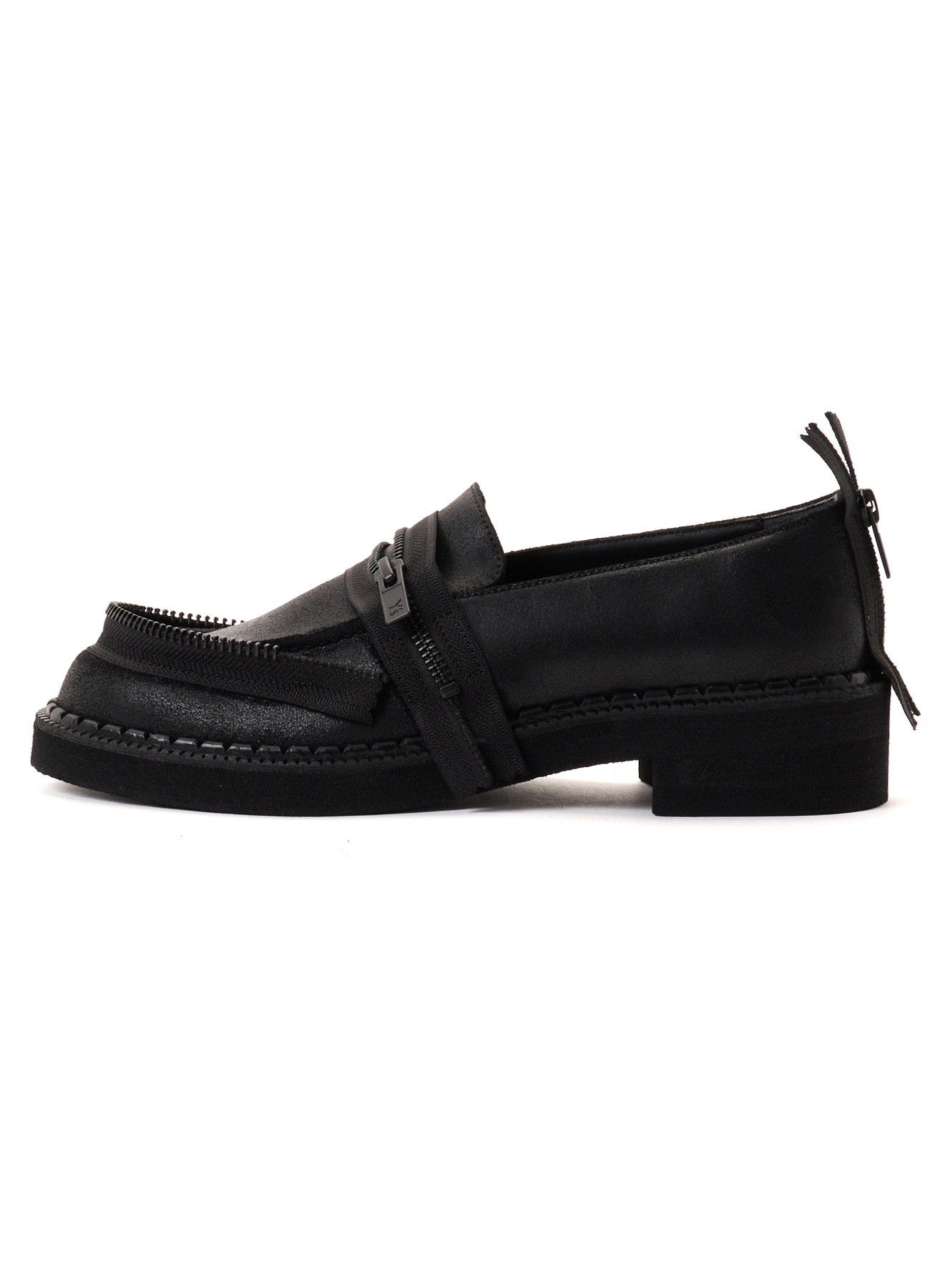 VINTAGE LEATHER ZIP LOAFERS