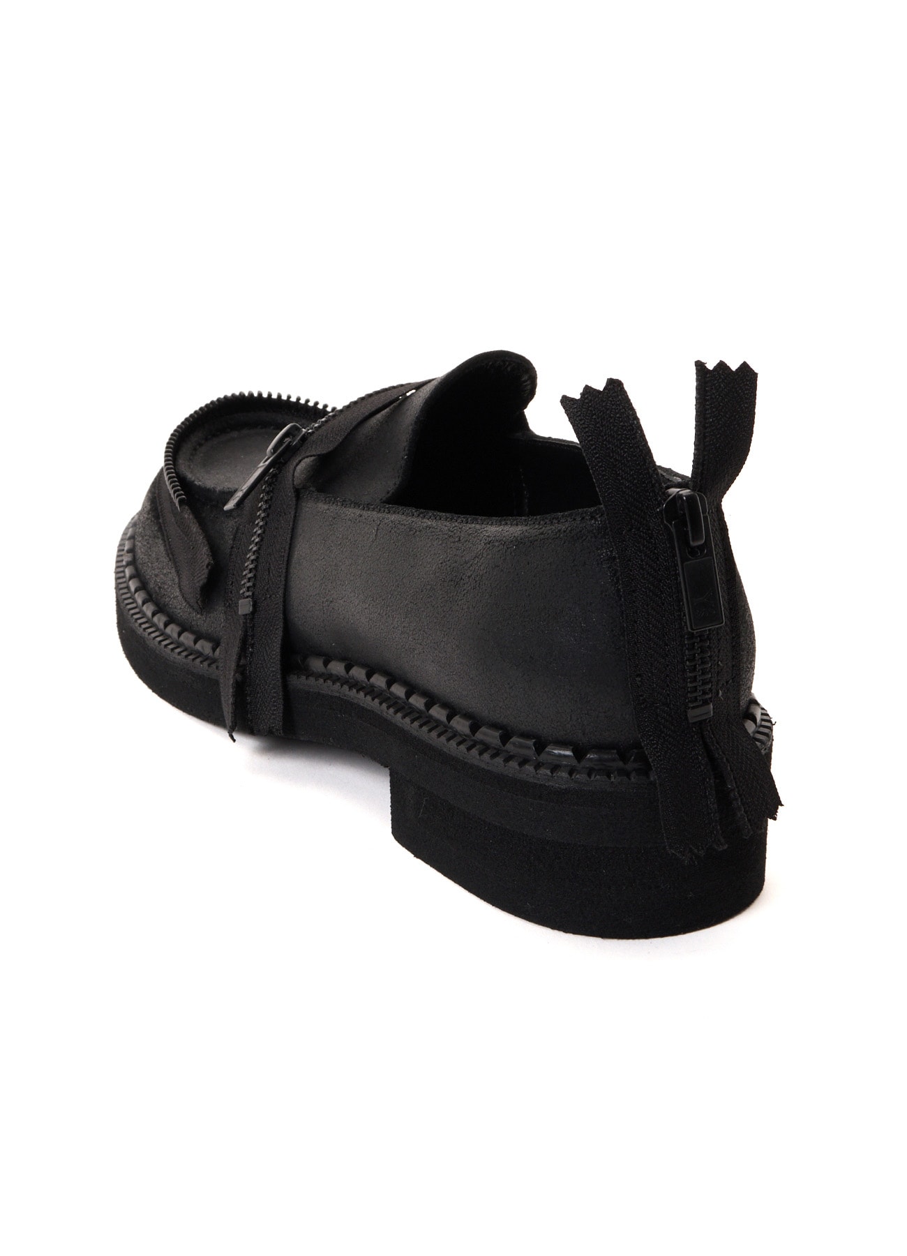 VINTAGE LEATHER ZIP LOAFERS