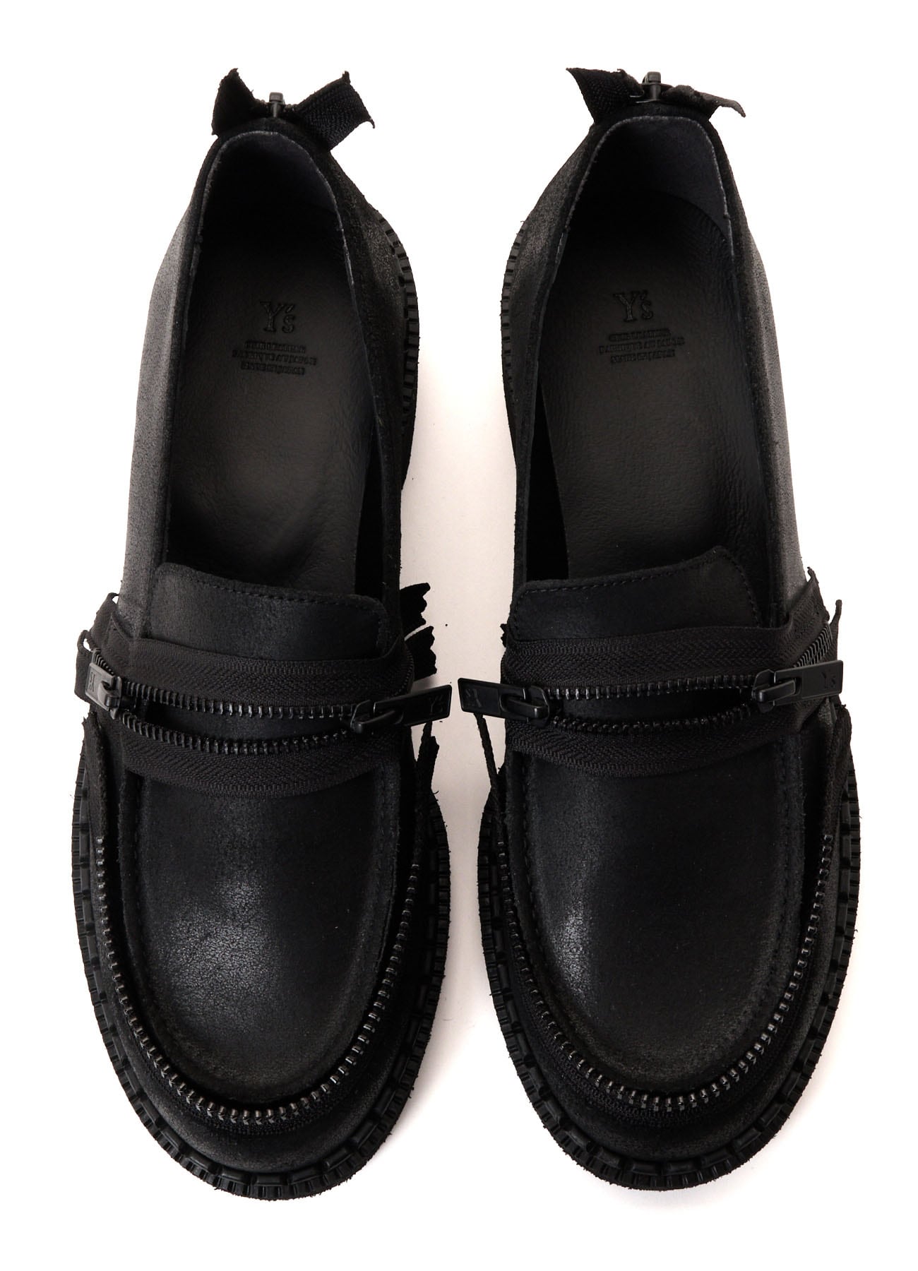 VINTAGE LEATHER ZIP LOAFERS
