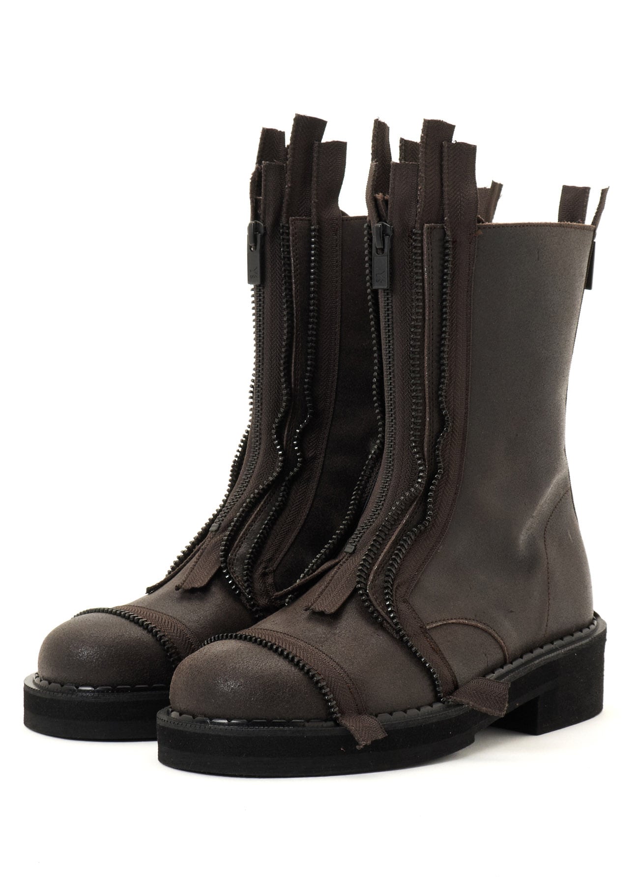 VINTAGE LEATHER ZIP BOOTS