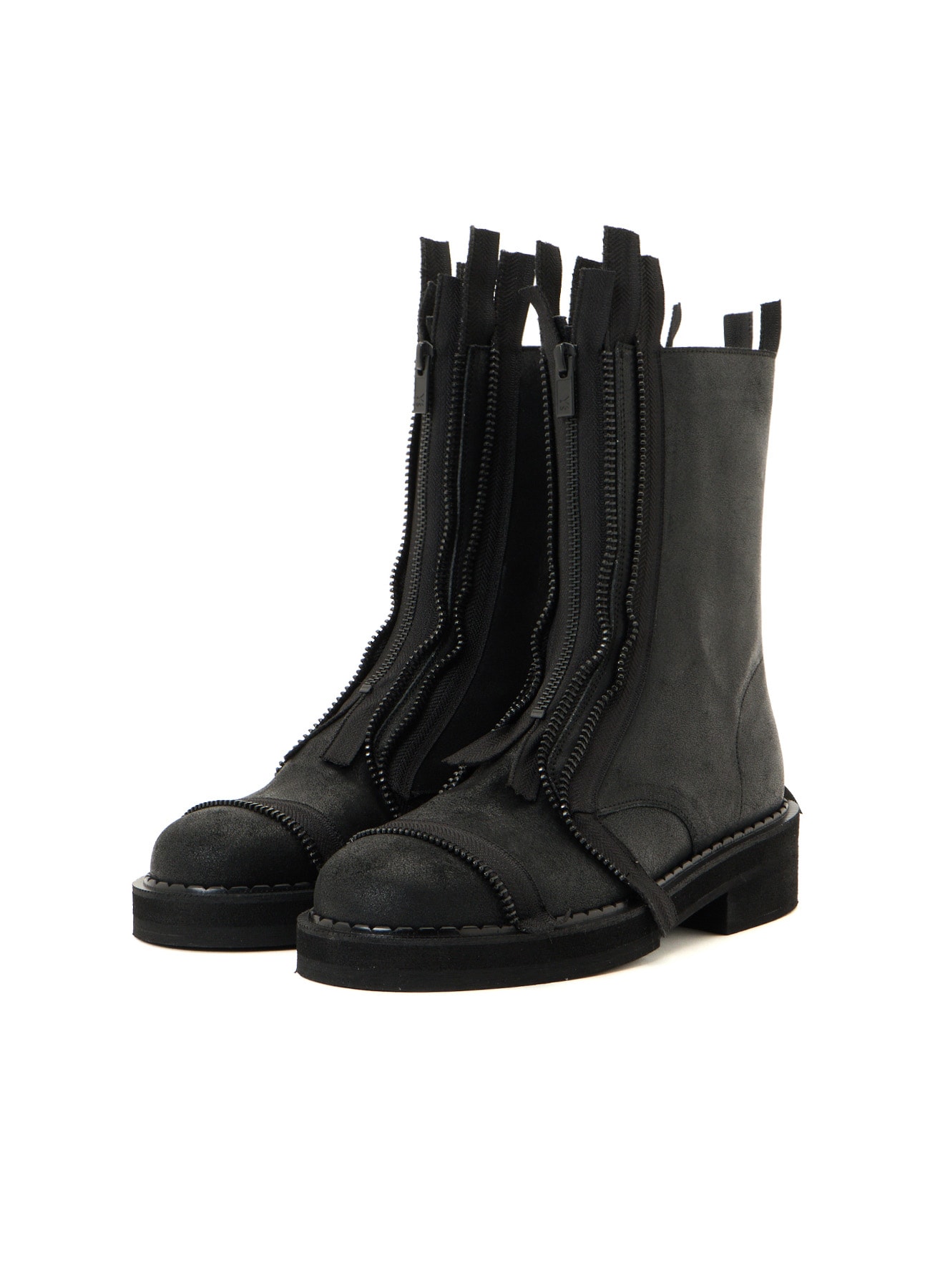 VINTAGE LEATHER ZIP BOOTS