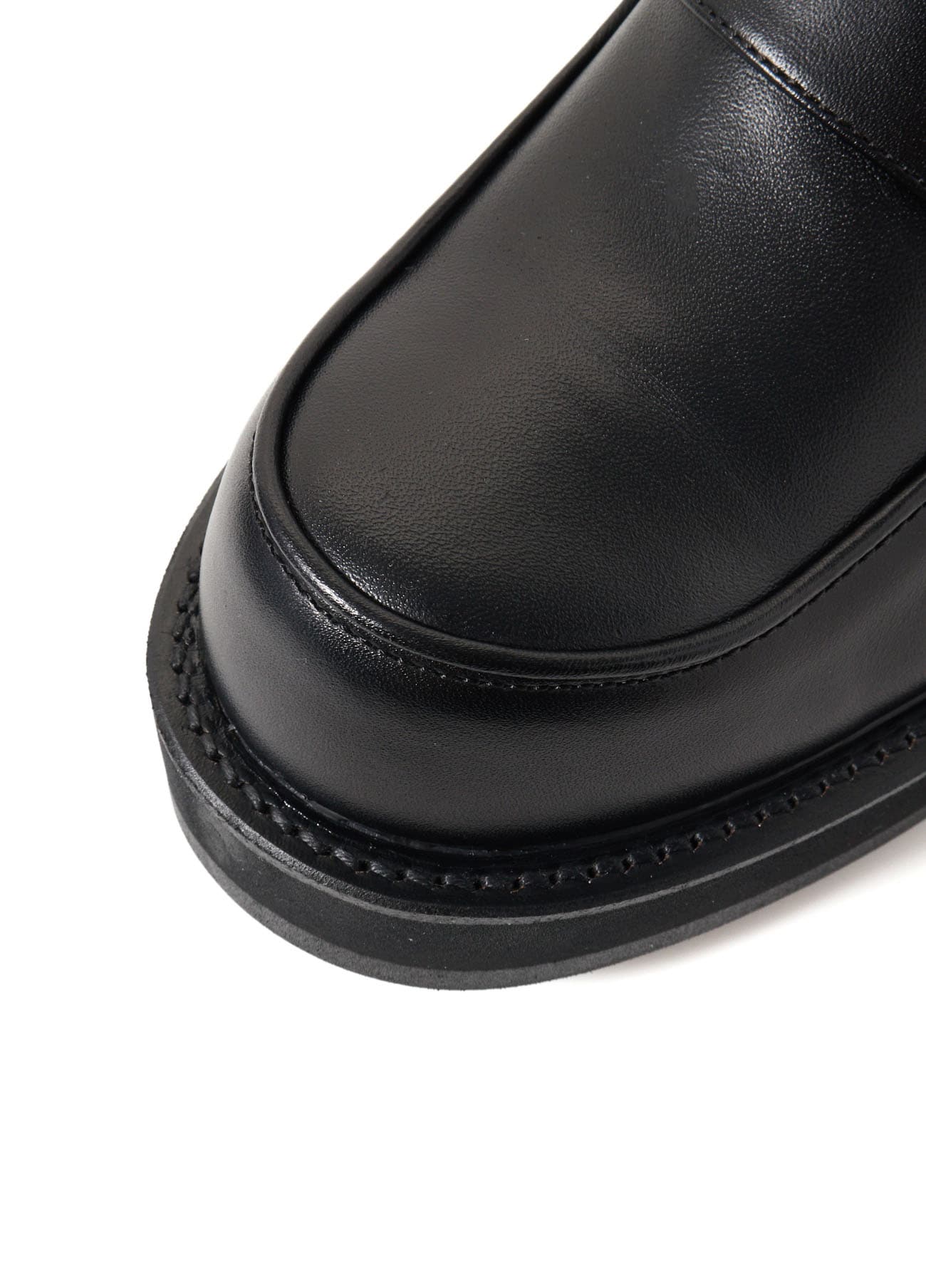 SMOOTH LEATHER PLATFORM LOAFERS