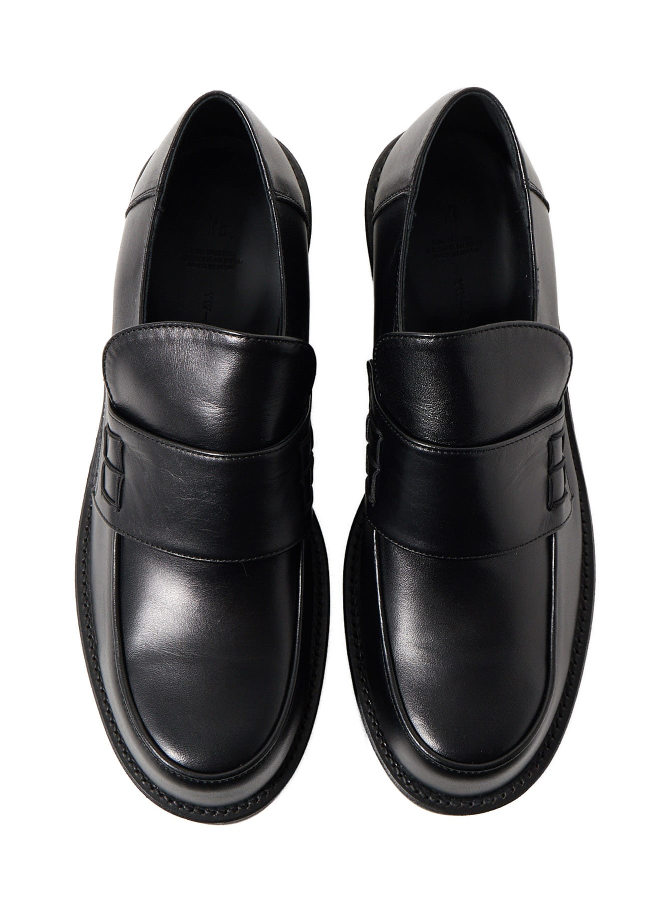 SMOOTH LEATHER PLATFORM LOAFERS