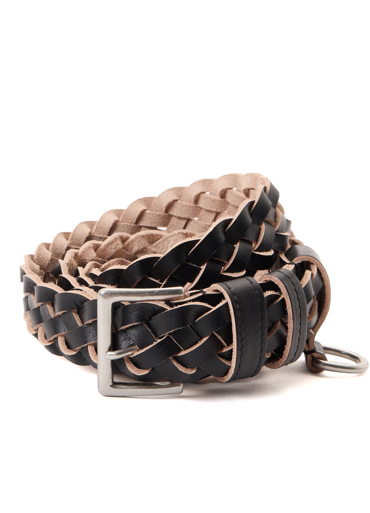 COW LEATHER25MM LONG RING BELT(FREE SIZE Black): S'YTE｜THE SHOP